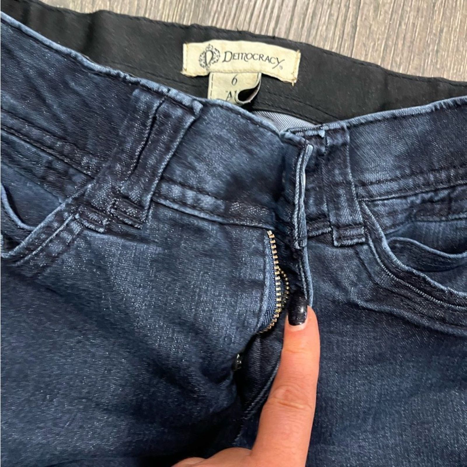 Vintage Democracy Womens 6 "Ab" Solution Skinny Jeans Stretch Denim Size 28" / US 6 / IT 42 - 5 Thumbnail