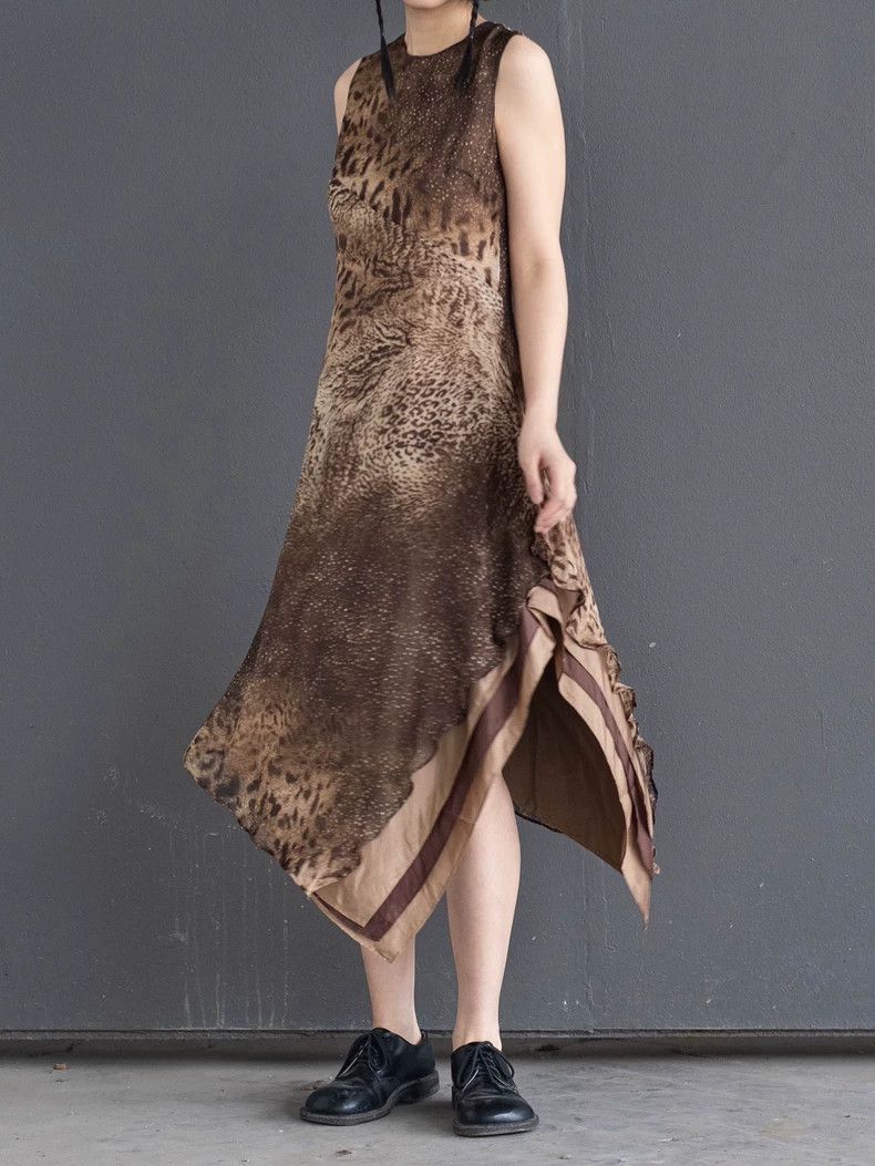 Kenzo KENZO Leopard patchwork silk dress vintage Size XS / US 0-2 / IT 36-38 - 3 Thumbnail