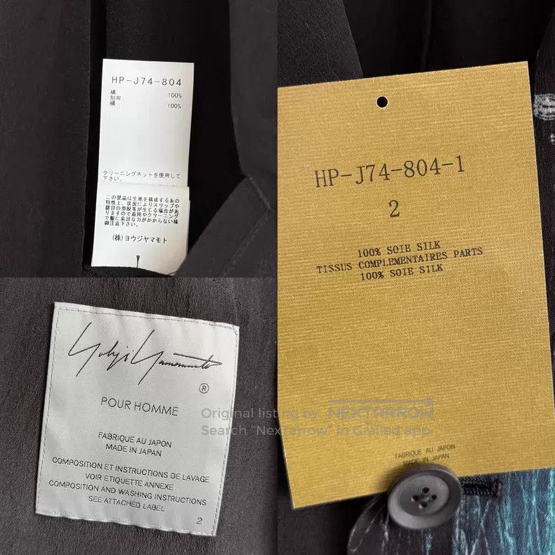 Yohji Yamamoto Yohji Yamamoto 25SS silk jacket with portrait design| Size US M / EU 48-50 / 2 - 9 Thumbnail