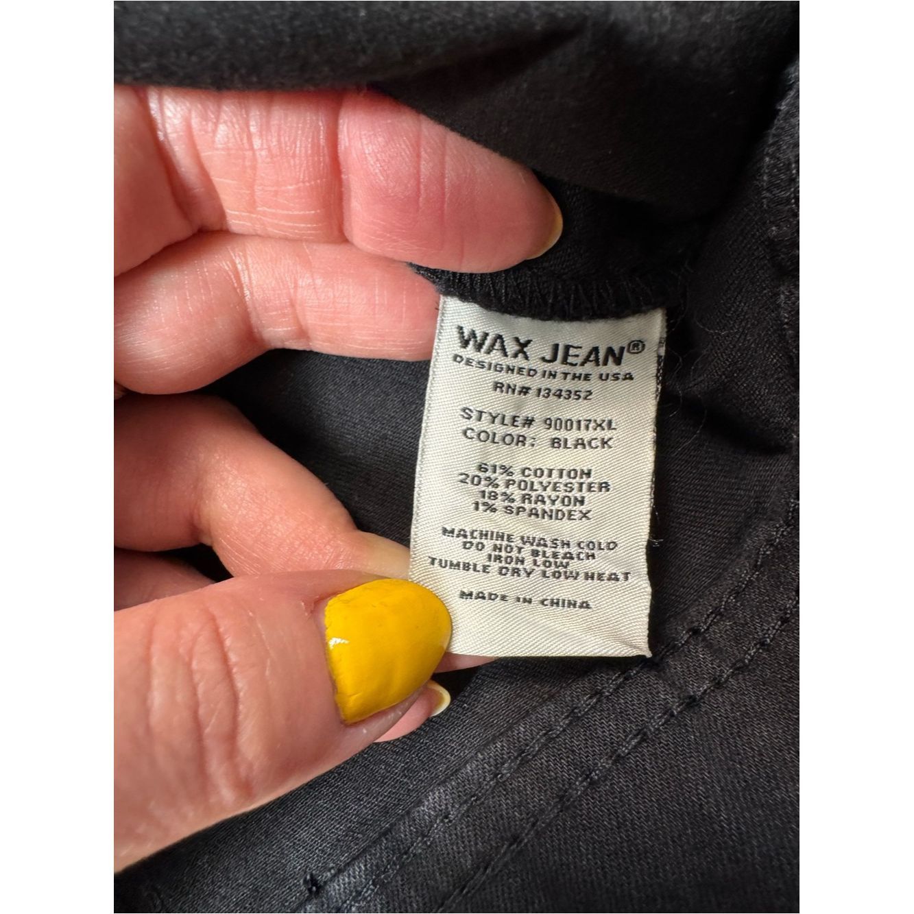 Other NWT New Wax Jean Black Denim Jacket Size XL Size XL / US 12-14 / IT 48-50 - 8 Thumbnail