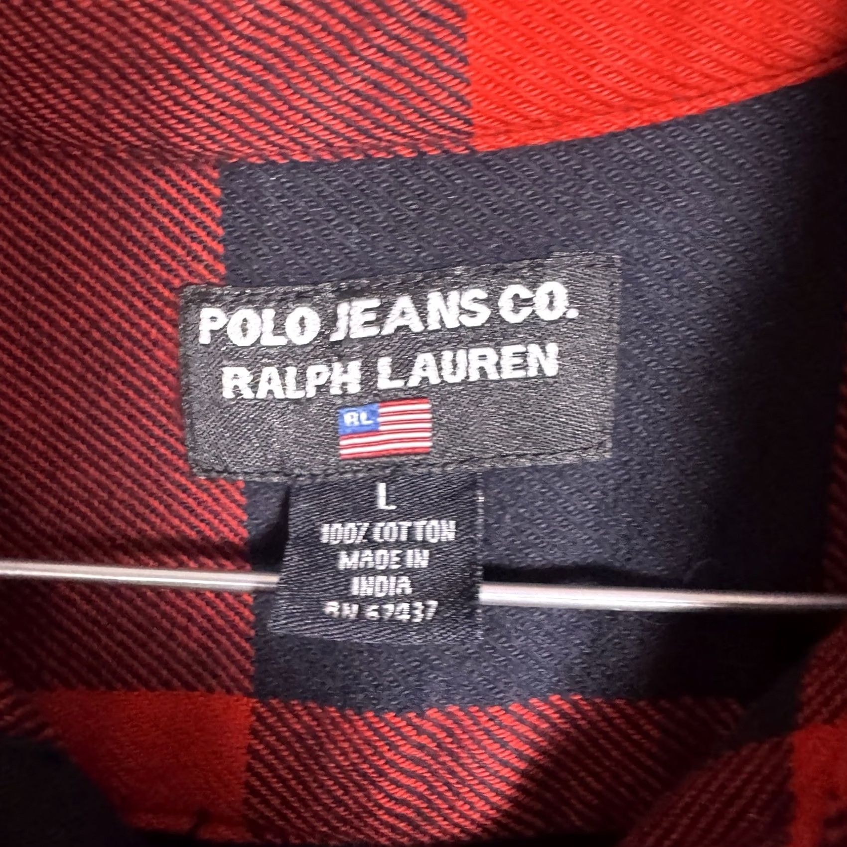 Polo Ralph Lauren Polo Ralph Lauren Shirt Men L Red Black Buffalo Check Flannel Polo Jeans Co 90s Size US L / EU 52-54 / 3 - 4 Thumbnail