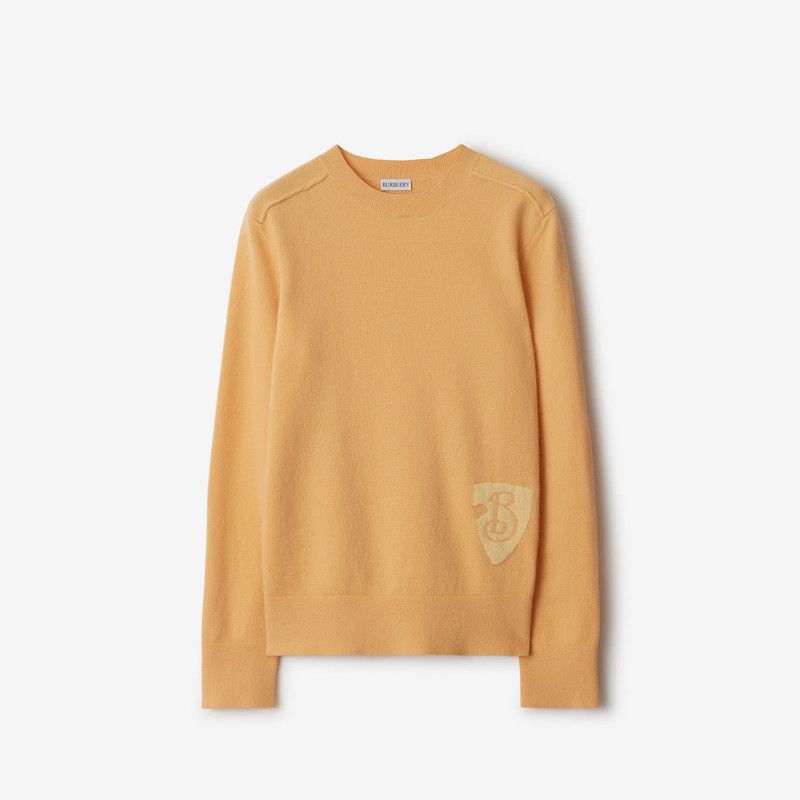 Burberry o1w1db10426 B Shield Wool Blend Sweater in Apricot Size M / US 6-8 / IT 42-44 - 1 Thumbnail