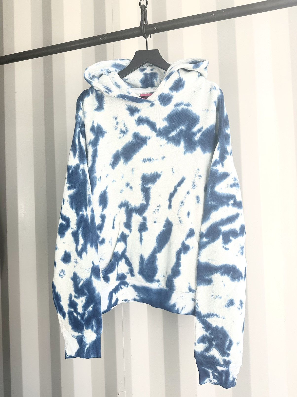 image of The Elder Statesman Tie Dye Hoodie in Blue, Men's (Size Large)