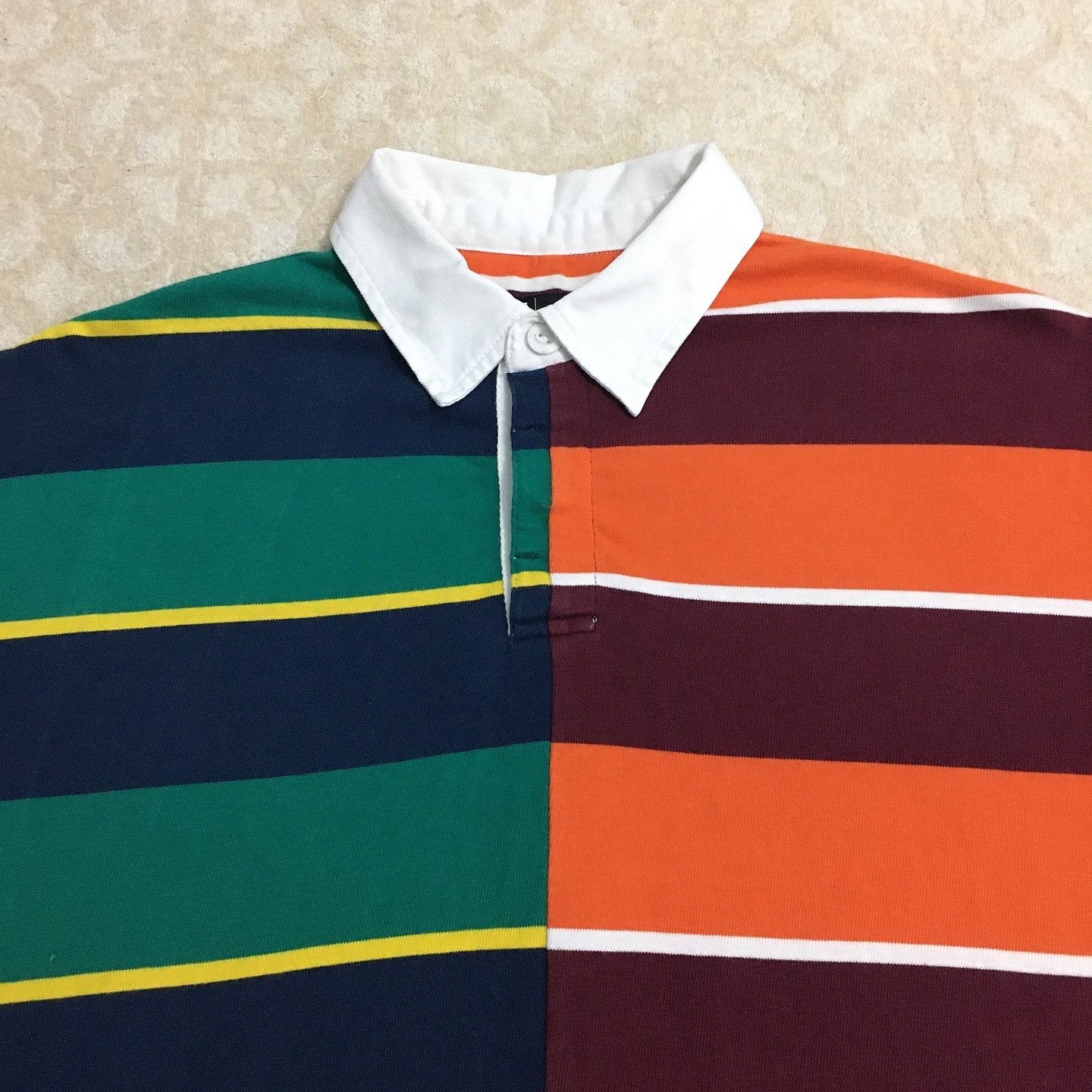 Designer Par Simons Polo Rugby Shirt Two Tone Size US L / EU 52-54 / 3 - 3 Thumbnail