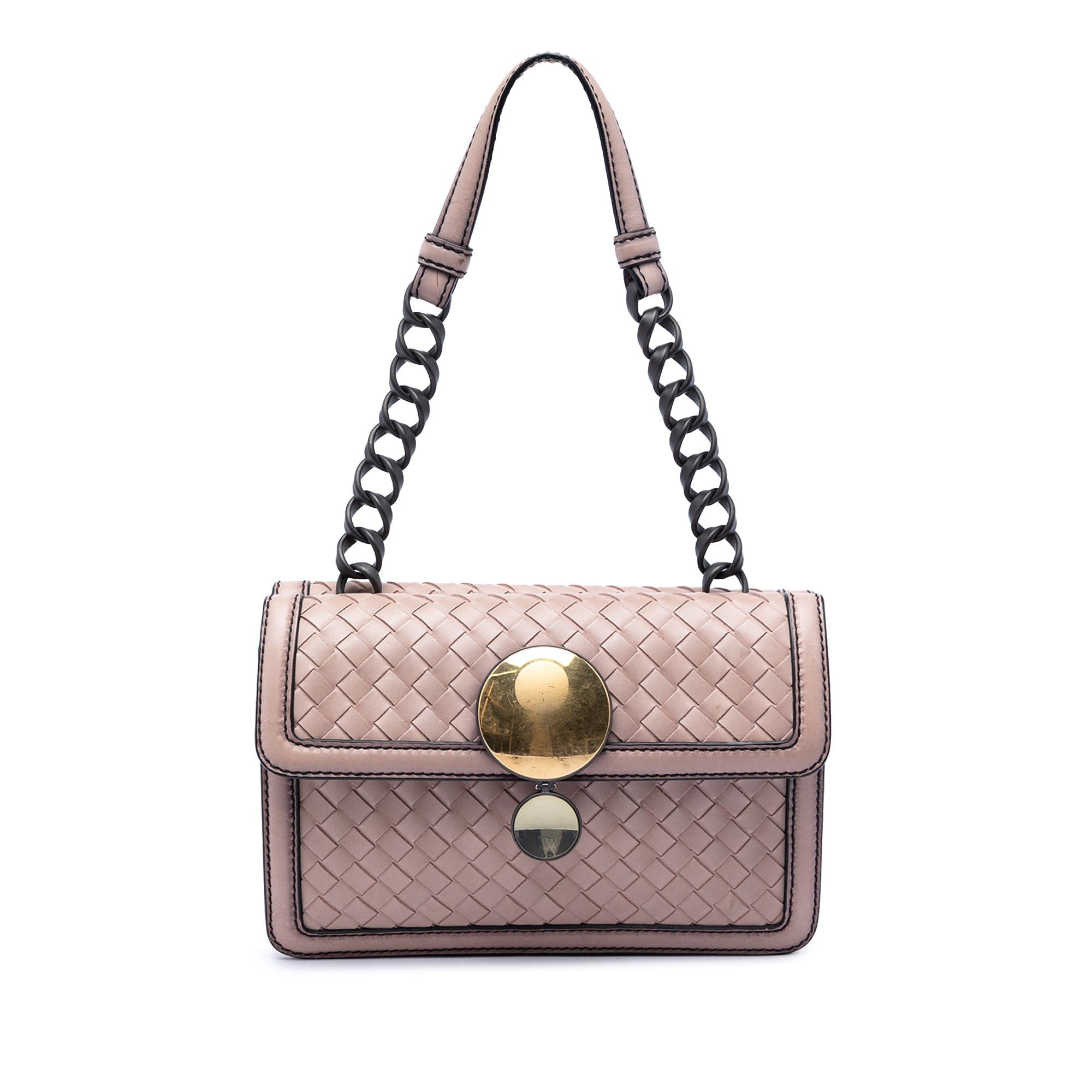 Bottega Veneta Nappa Intrecciato Mirror Lens Double Sided Flap Shoulder Bag Size ONE SIZE - 1 Thumbnail