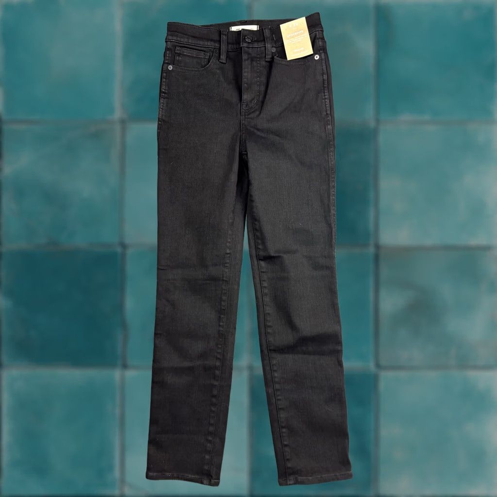 Madewell Madewell Jeans Womens 26 Black Stovepipe High Rise Magic Pockets Stretch Denim Size 26" / US 2 / IT 38 - 1 Thumbnail