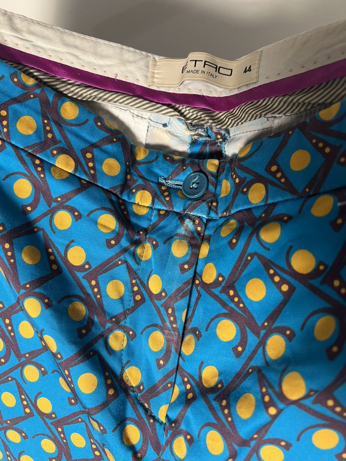 Etro × Vintage VERY RARE ETRO MILANO ITALIAN DESIGNER CLASSIC PANTS LUXURY Size 30" / US 8 / IT 44 - 6 Thumbnail
