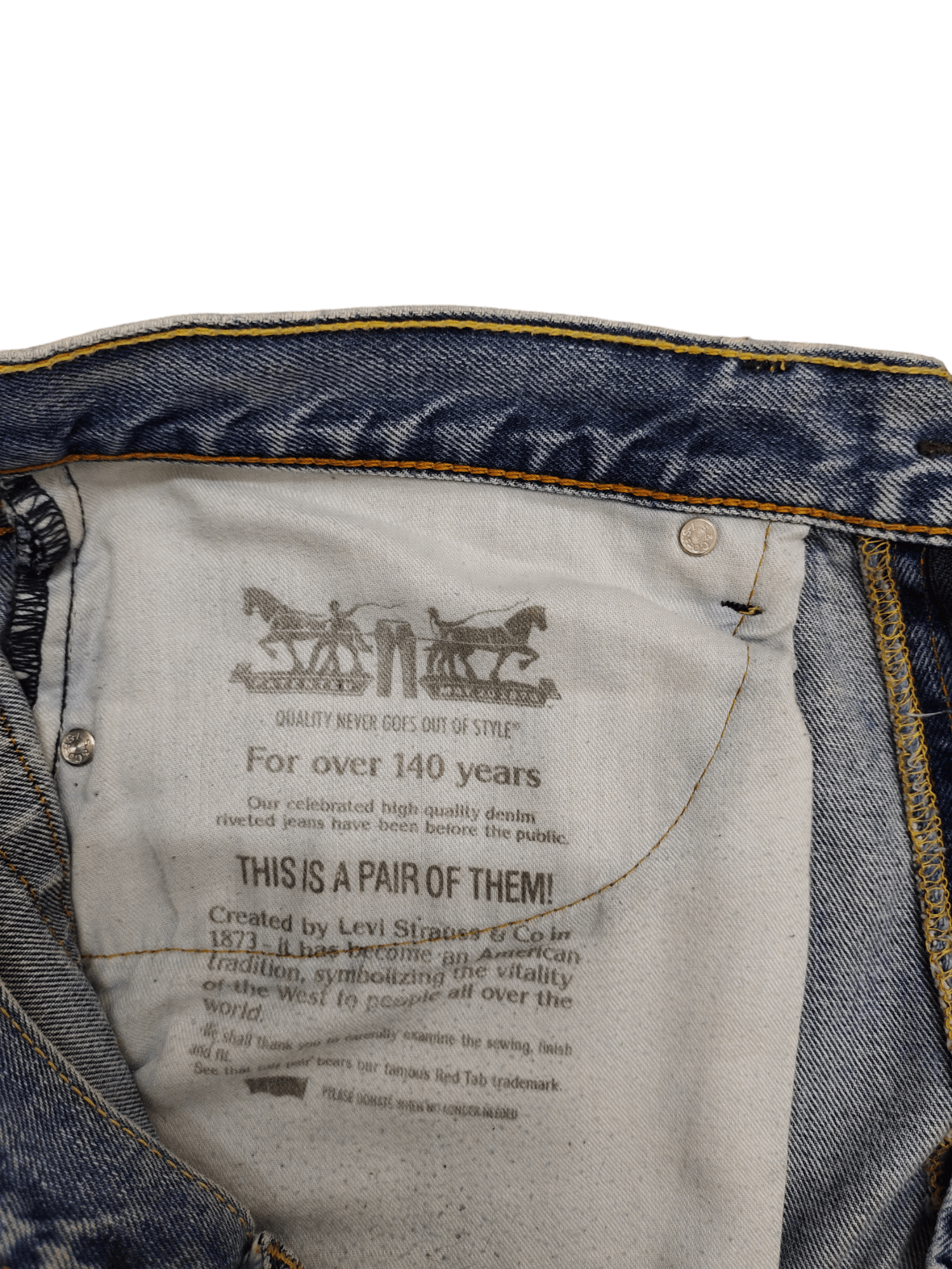 Levi's Vintage Y2k Levis 505 Distress Faded Sand Wash Denim Jeans Size US 36 / EU 52 - 18 Thumbnail