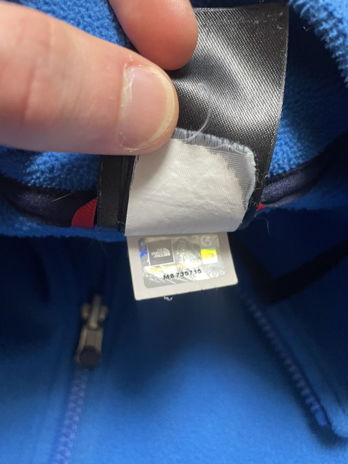 The North Face Vintage The North Face Polartec Blue Full Zip Fleece Jacket Size US L / EU 52-54 / 3 - 15 Thumbnail