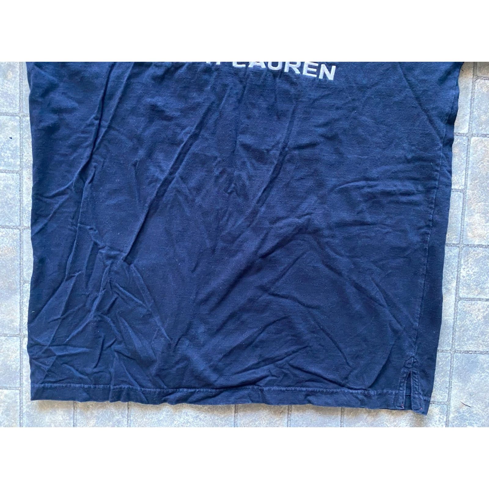 Polo Ralph Lauren VTG Chaps Polo Ralph Lauren Polo Rugby Shirt Navy Blue 100% Cotton Large L Men Shirts Logo Decade: 90s Size US L / EU 52-54 / 3 - 3 Thumbnail
