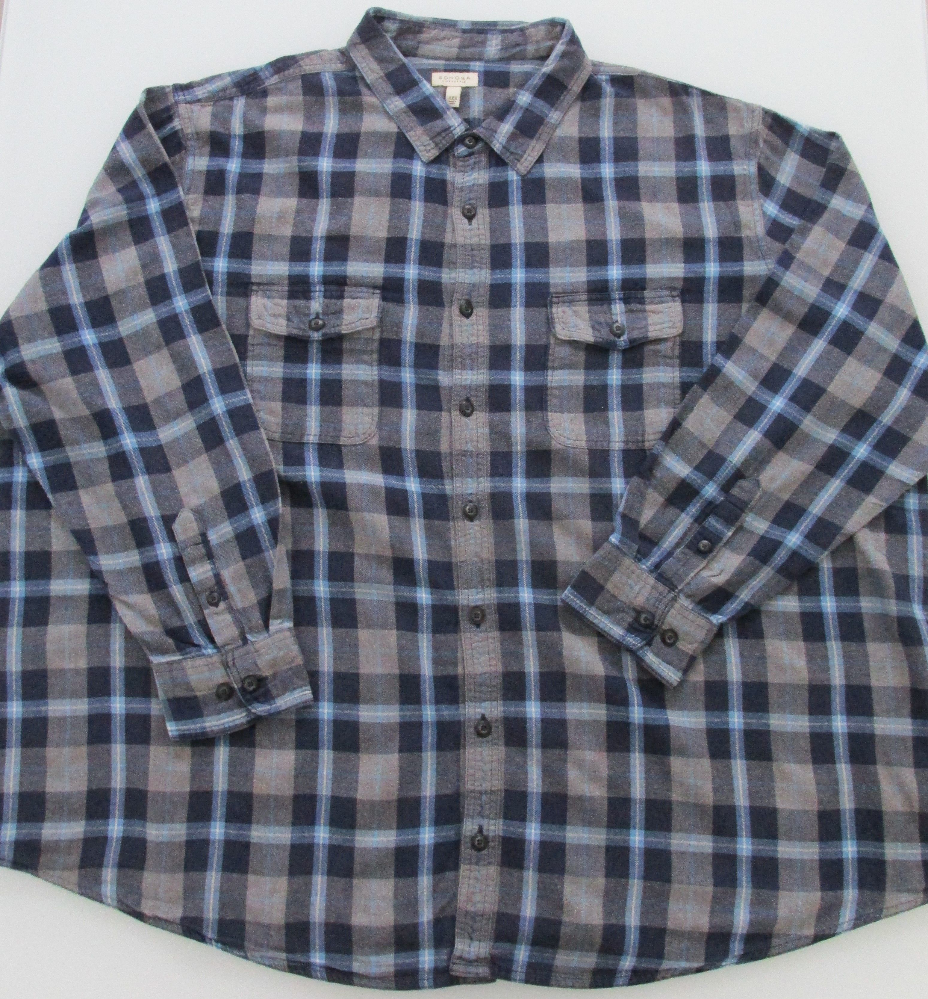 Sonoma Sonoma Men's Cotton Flannel Shirt Size 4XB Size US XXL / EU 58 / 5 - 1 Thumbnail