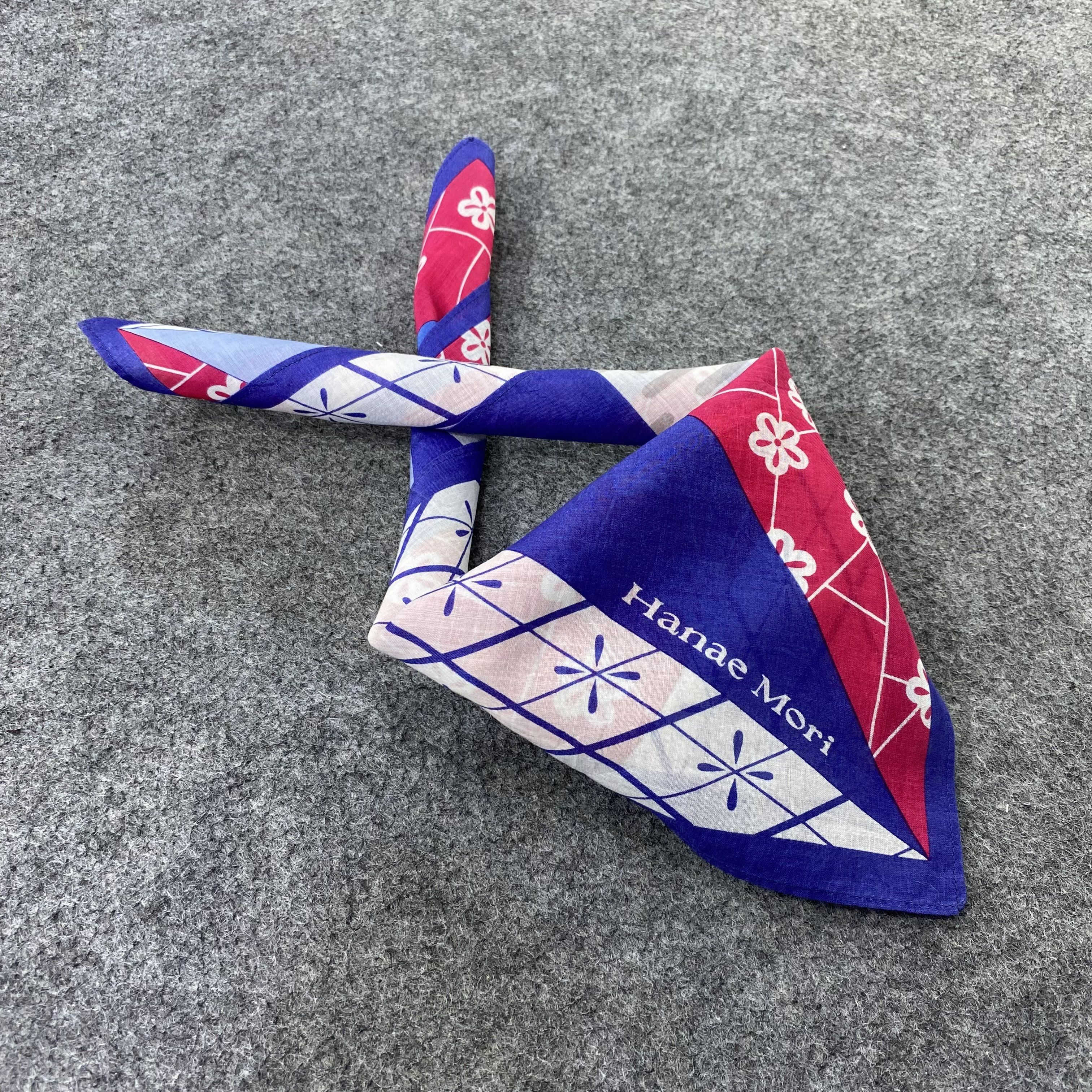 Hanae Mori Hanae Mori Handkerchief Neckerchief Bandana-B1580 Size ONE SIZE - 1 Thumbnail