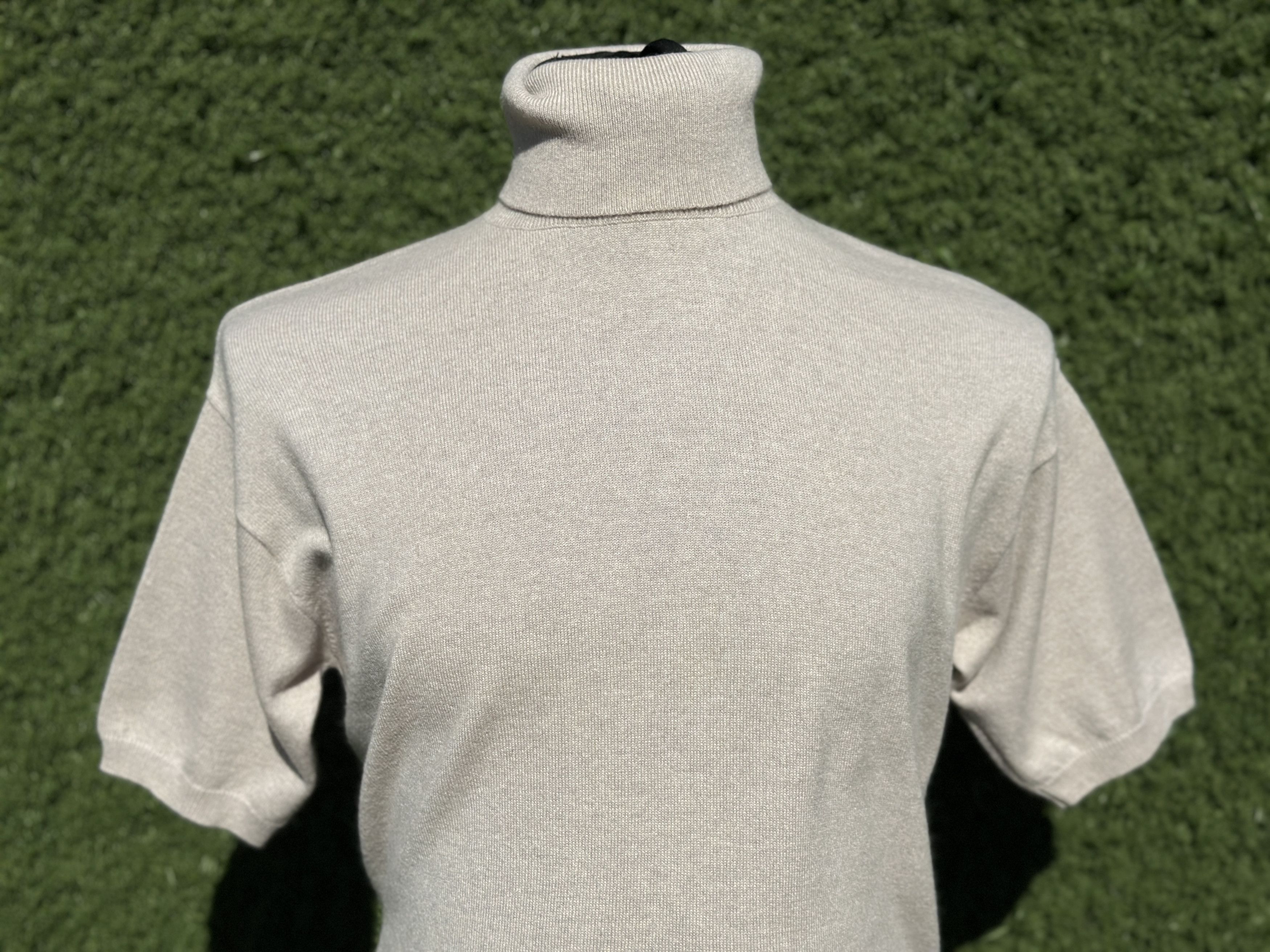 Brunello Cucinelli Brunello Cucinelli Cashmere Turtleneck Short Sleeve Knit L Size L / US 10 / IT 46 - 2 Thumbnail