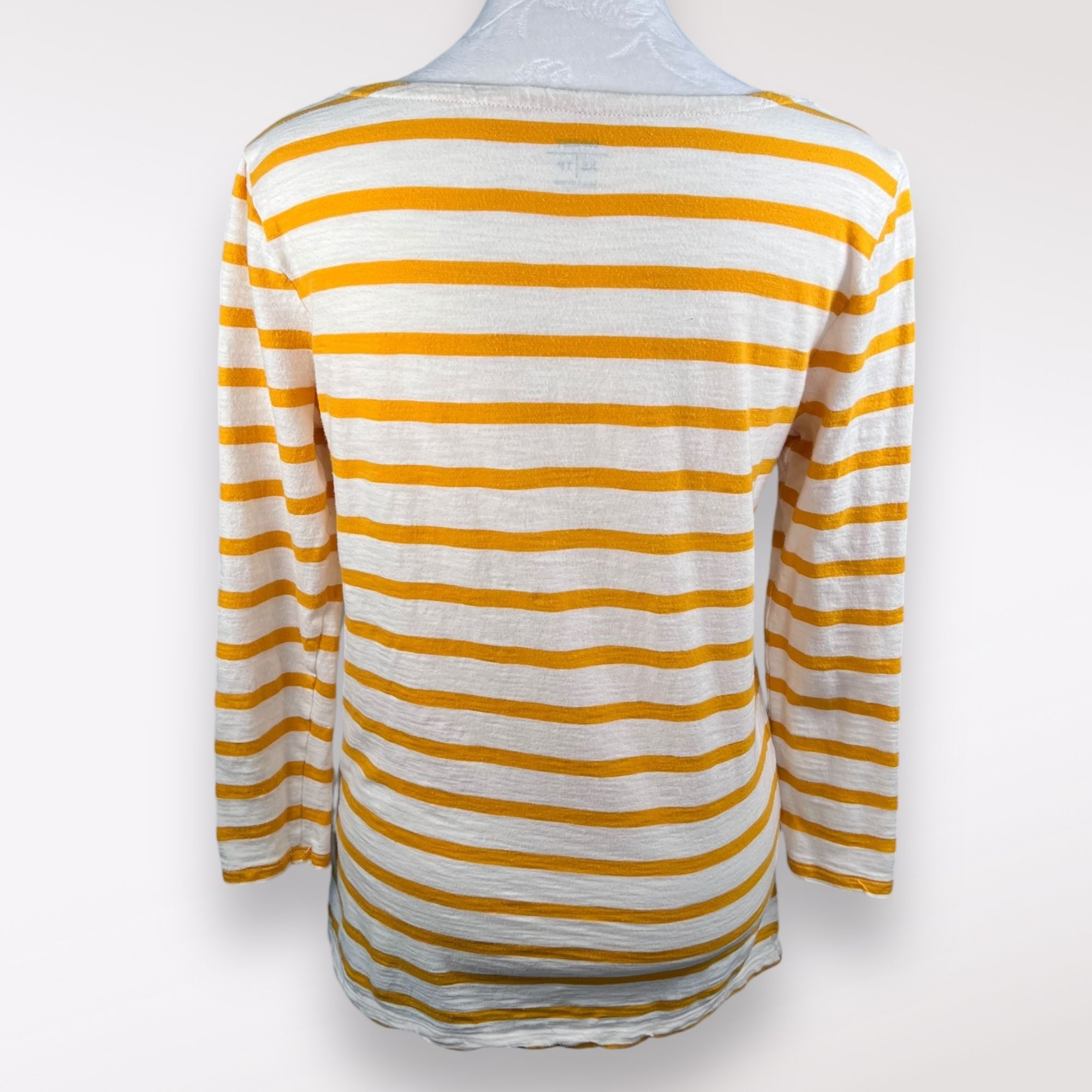 Old Navy Old Navy 3/4 Sleeve Shirt Striped Relaxed Fit XS Size XS / US 0-2 / IT 36-38 - 5 Thumbnail