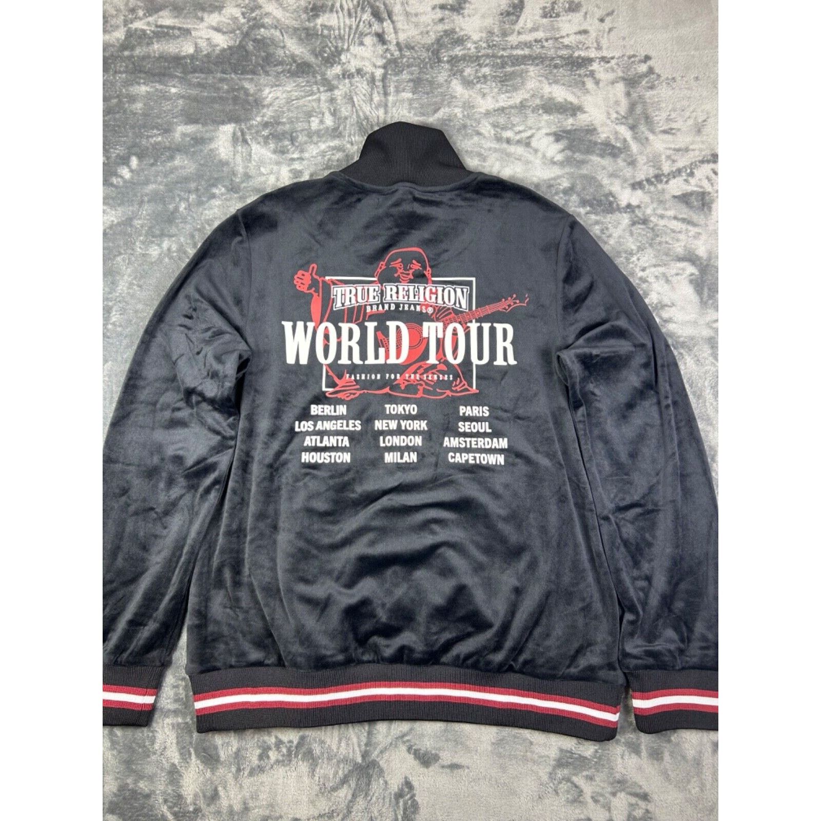 True Religion True Religion Velour Track Jacket Men’s Medium Black World Size US M / EU 48-50 / 2 - 13 Thumbnail