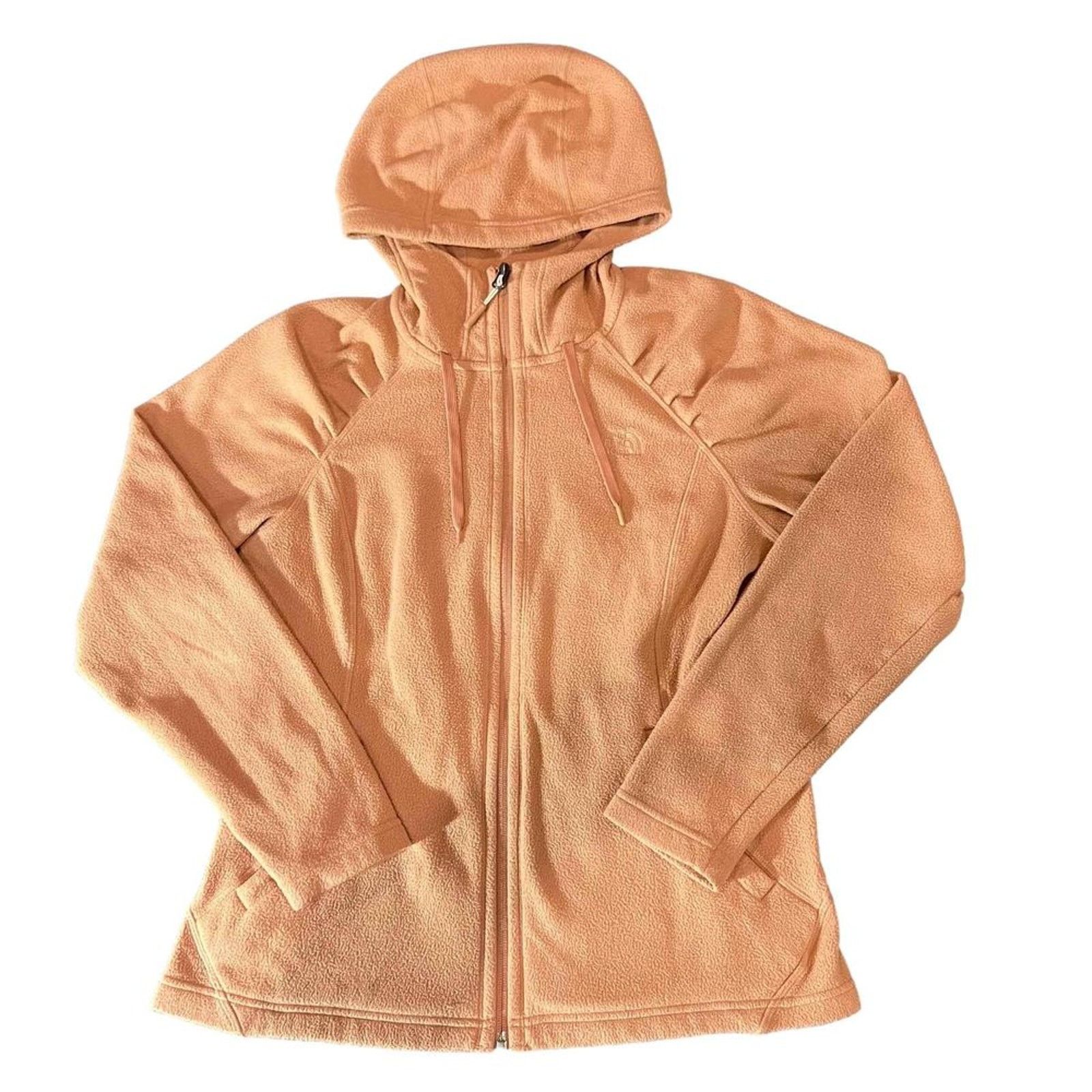 The North Face The North Face Womens Full Zip Fleece Hoodie Jacket Peach Size M / US 6-8 / IT 42-44 - 2 Thumbnail