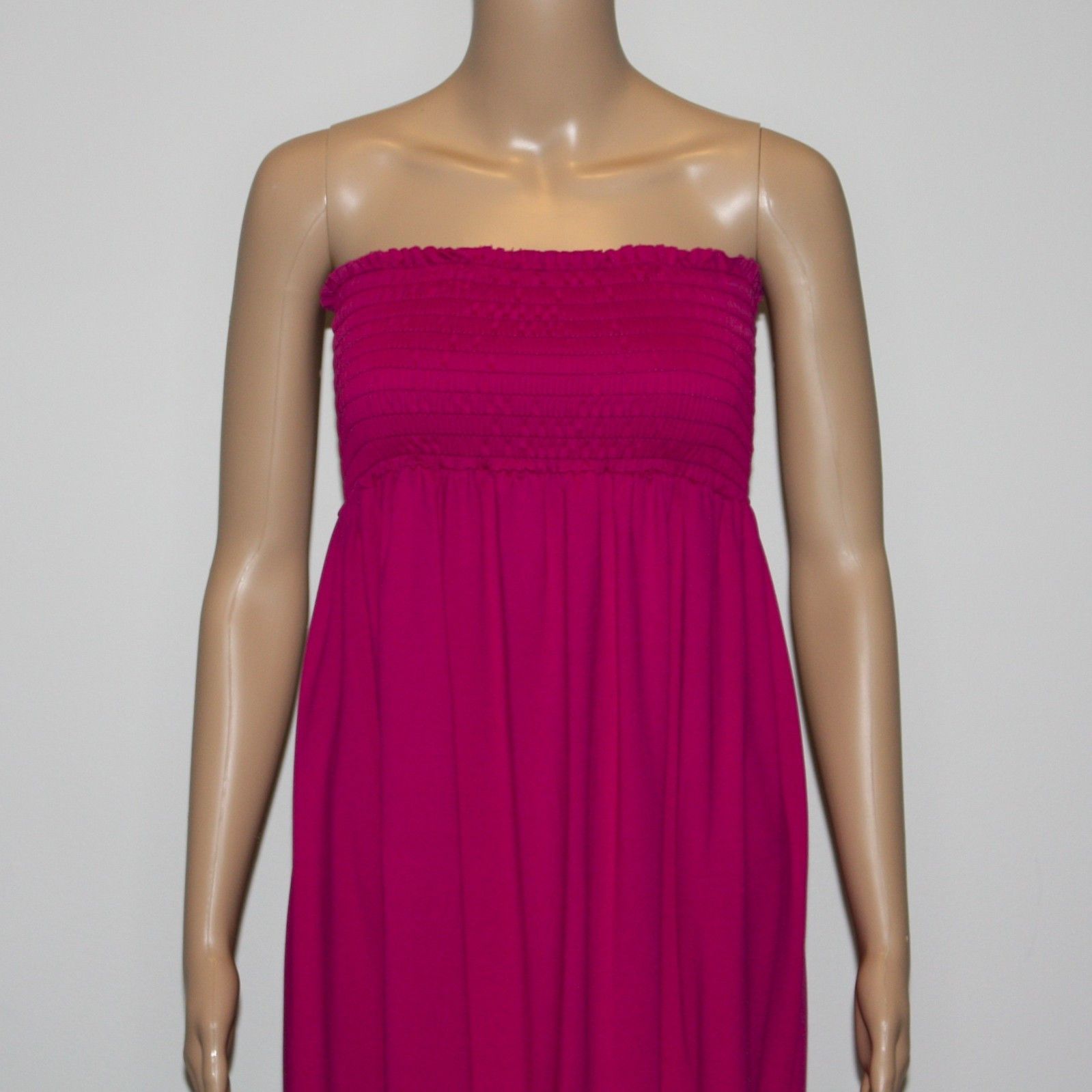 Other Women's Smocked Top Maxi Tube Dress in Raspberry Pink Size S / US 4 / IT 40 - 2 Thumbnail