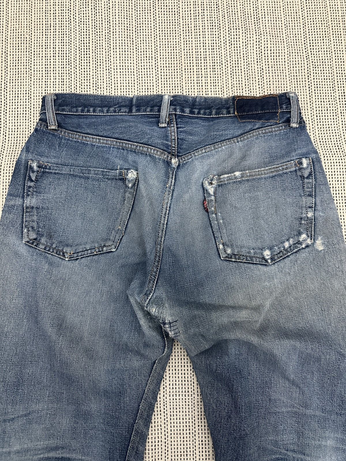 Denime 🔥🔥🔥Vintage 90s DENIME SELVEDGE distressed Shashiko Rework Size US 32 / EU 48 - 7 Thumbnail