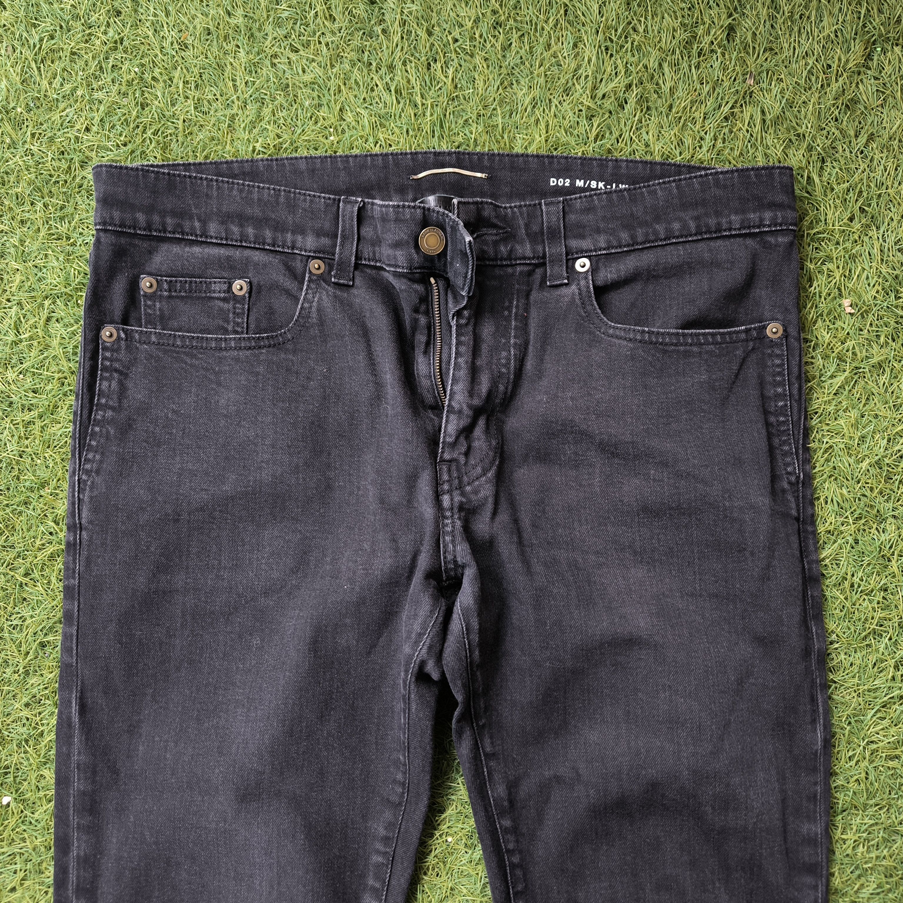 Saint Laurent Paris Saint Laurent Paris D02 Black Skinny Jeans Tagged 33 Fits 36 Size US 33 - 2 Thumbnail
