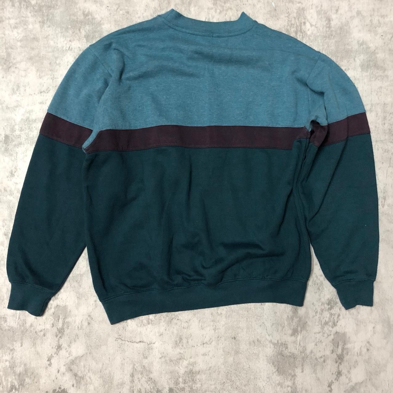 Springfield 90s Springfield crewneck sweatshirt in blue and green Size US M / EU 48-50 / 2 - 6 Thumbnail