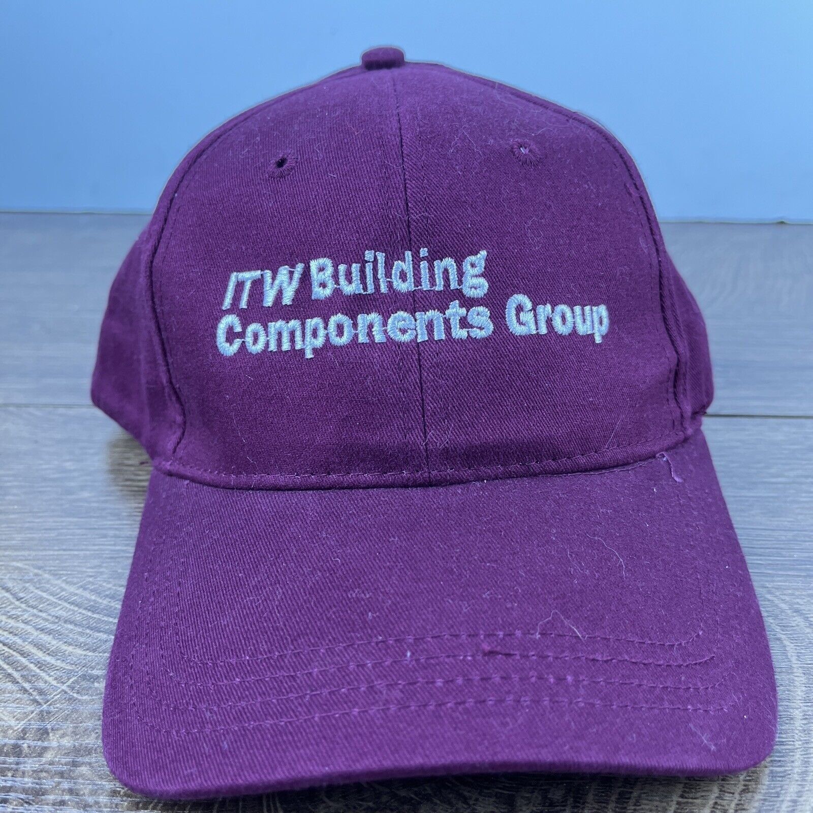 Other ITW Building Componets Group Hat Maroon Adjustable Hat Adult Size ONE SIZE - 1 Thumbnail