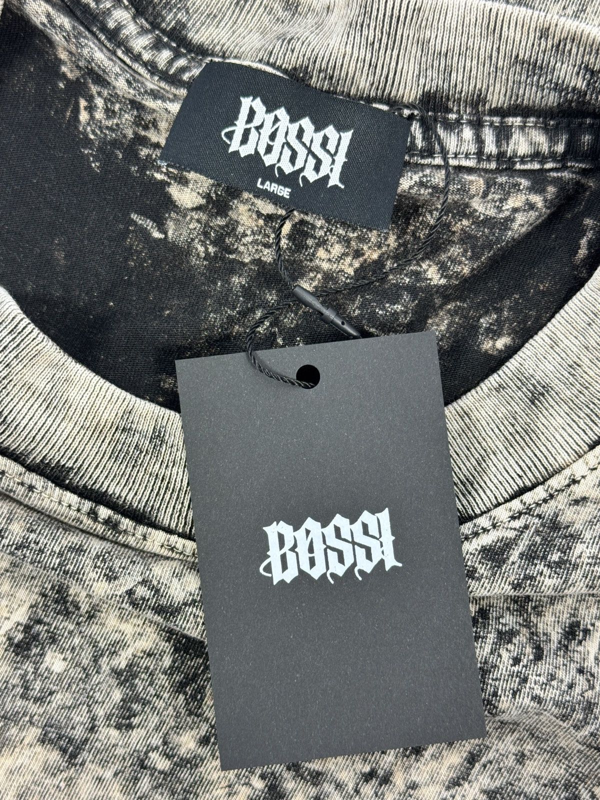 Bossi Sportswear 1/1 RHINESTONE DOUBLE LAYERED SKULL 24-7 SPYZ VINTAGE TEE Size US L / EU 52-54 / 3 - 8 Thumbnail