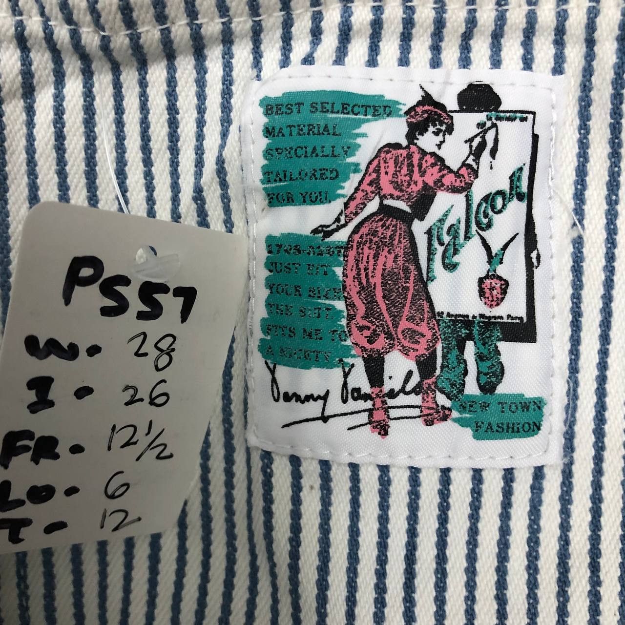 Vintage P557 VTG ICONIC HICKORY STRIPED PAINTER PANTS Size 28" / US 6 / IT 42 - 5 Thumbnail