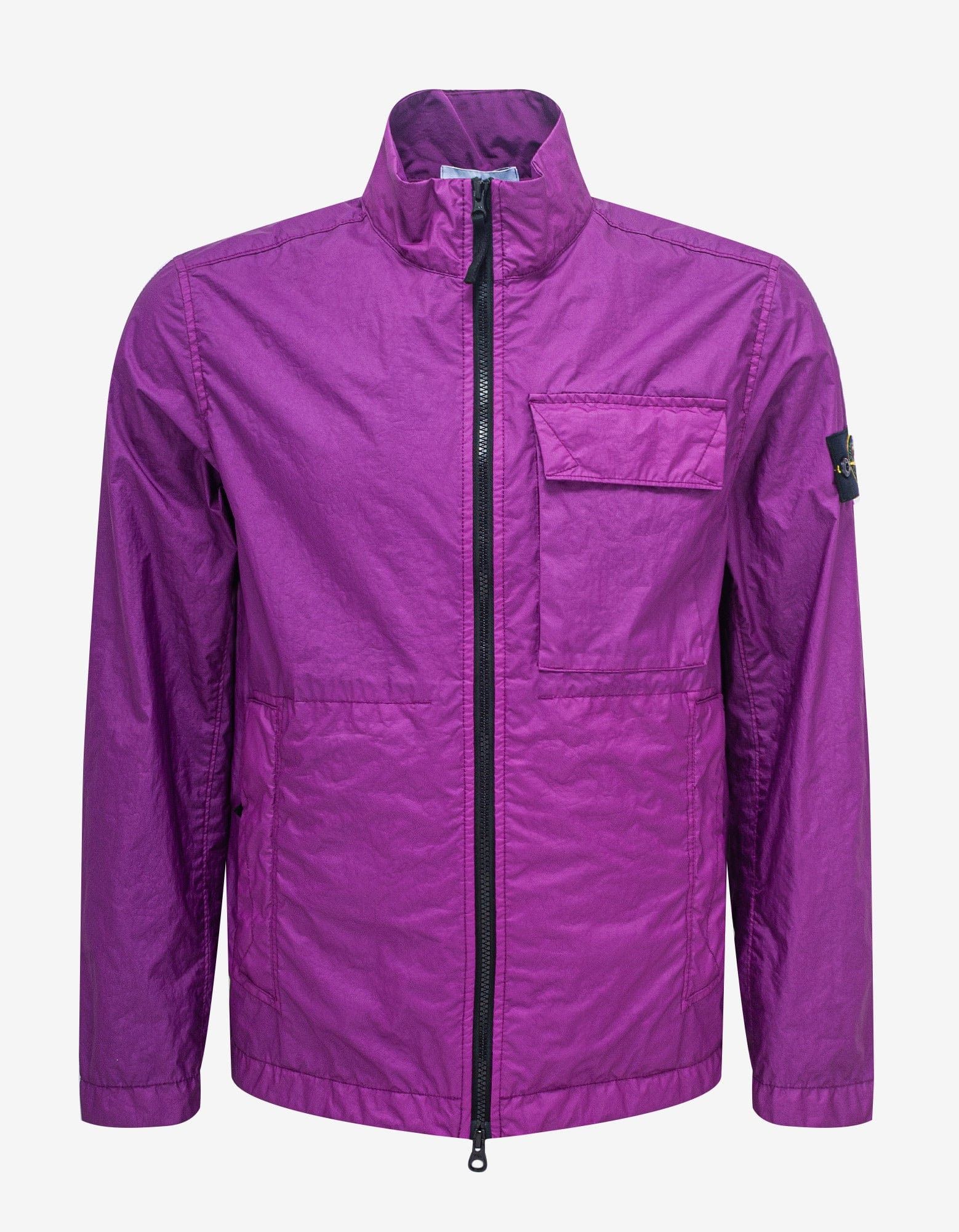 image of Stone Island Purple Membrana 3L Tc Jacket, Men's (Size XL)