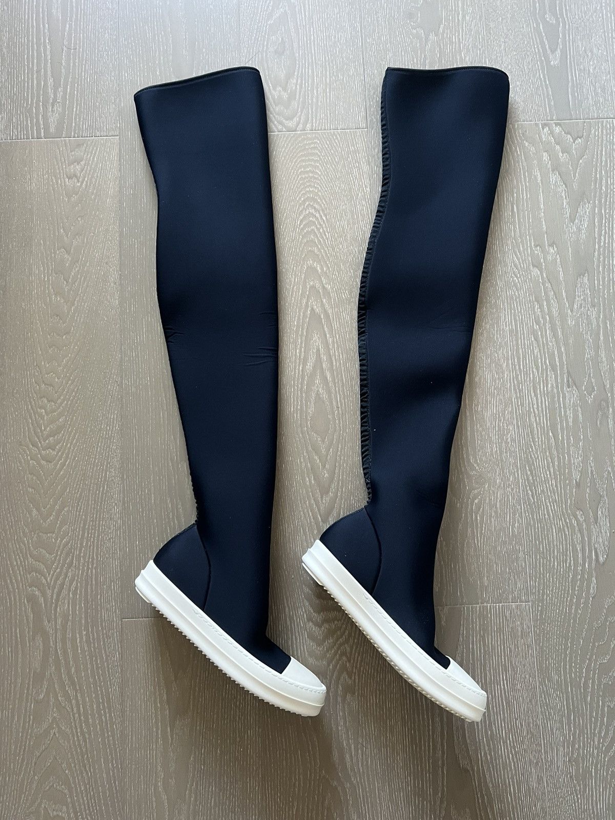 Rick Owens Drkshdw Rick owens drkshdw ramones thigh high sock sz36 Size US 6 / IT 36 - 3 Thumbnail