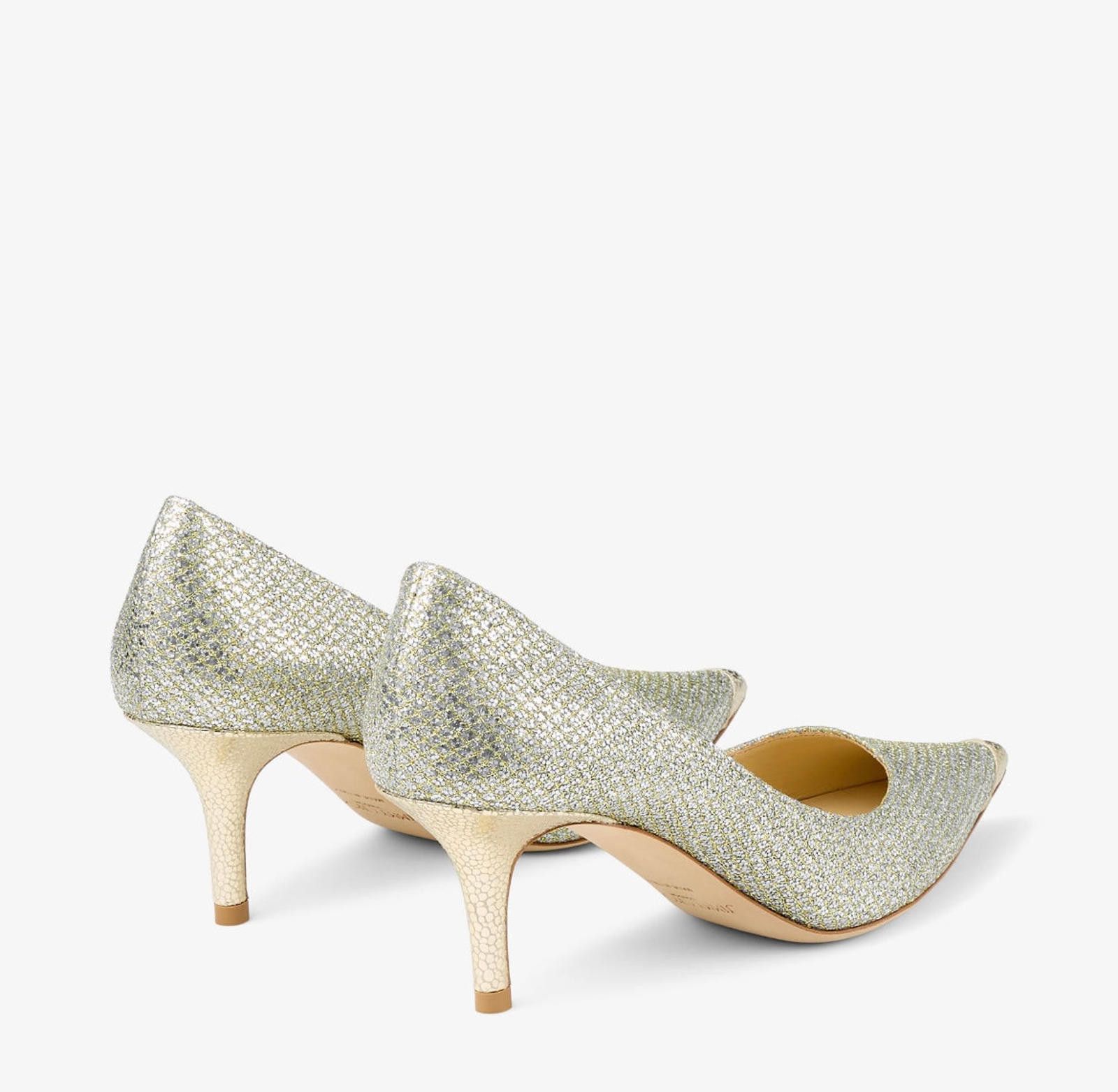 Jimmy Choo Jimmy Choo Aurora Glitter Pumps Size US 7.5 / IT 37.5 - 3 Thumbnail