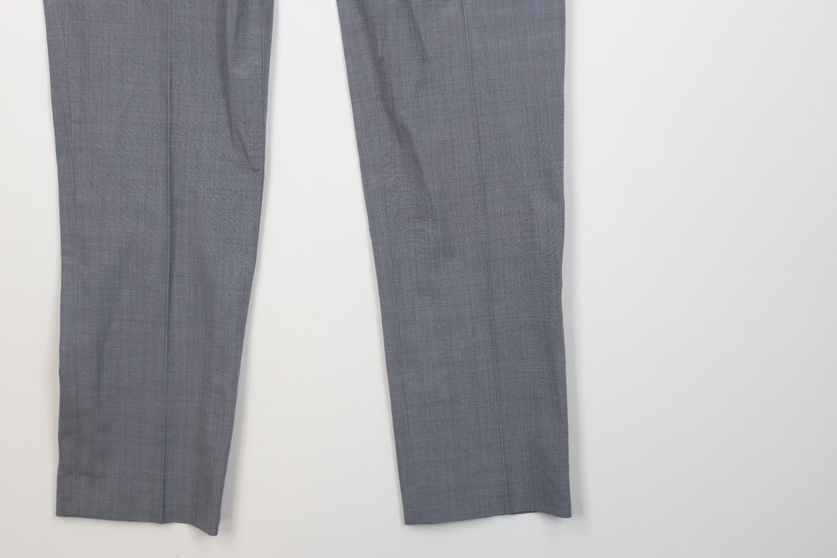 Express Express Slim Fit Chambray Sharkskin Chino Pants Trousers Size US 30 / EU 46 - 5 Thumbnail