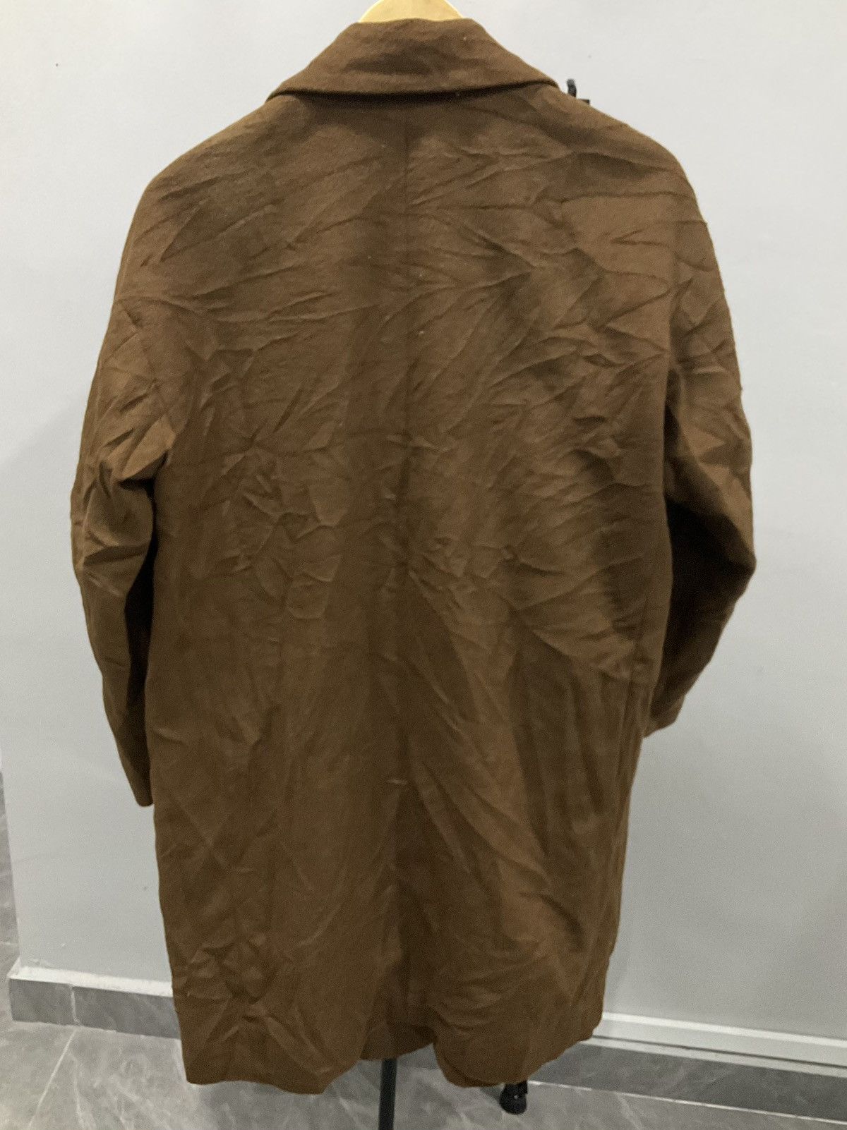 GU × Japanese Brand Gu Long Wool Overcoat Jacket Size US M / EU 48-50 / 2 - 3 Thumbnail