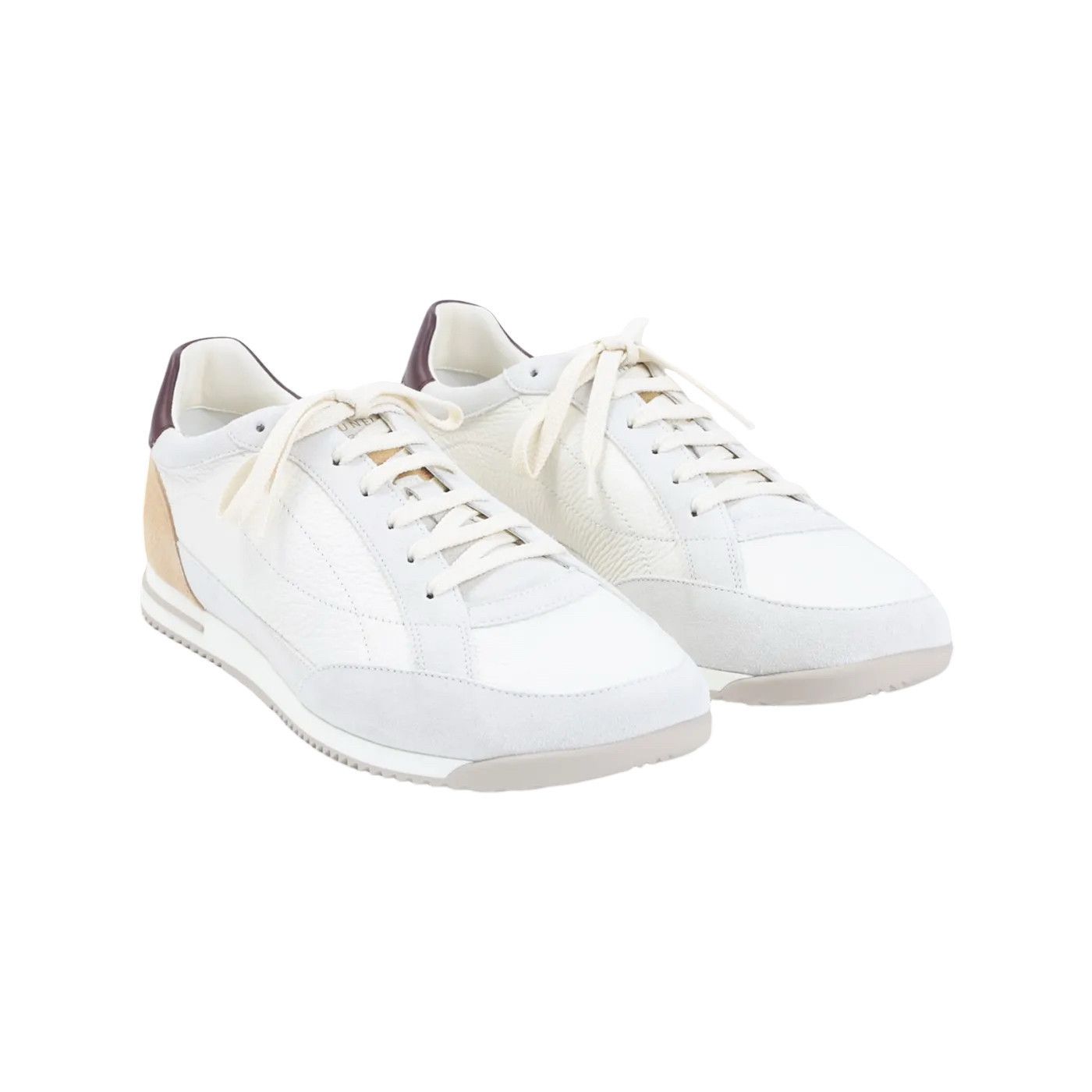 Brunello Cucinelli BRUNELLO CUCINELLI White Leather Sneakers New & Authentic (M Size US 9 / EU 42 - 3 Thumbnail