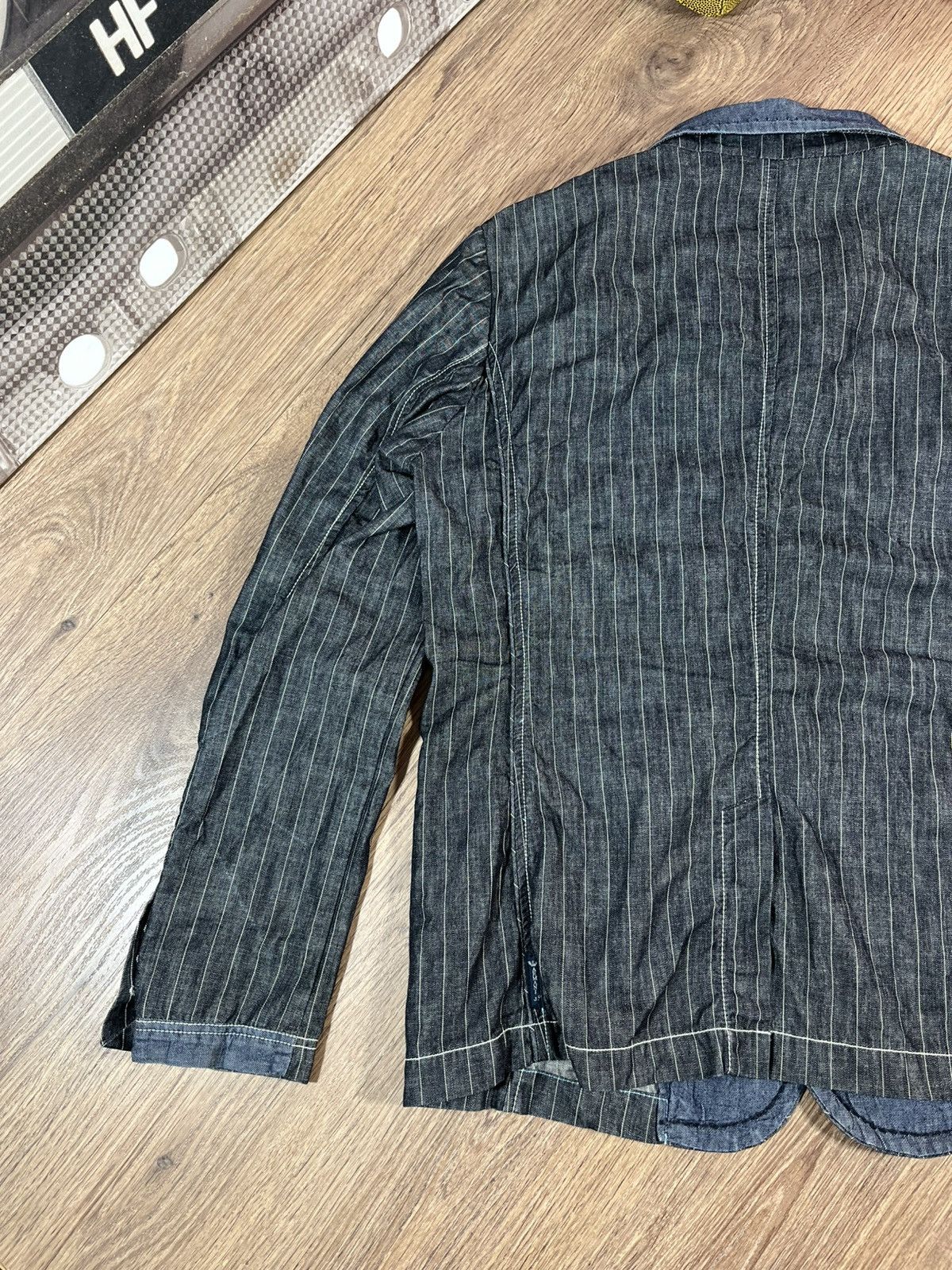 Armani Vintage Armani Jeans Indigo Jacket 90s Size US XXL / EU 58 / 5 - 17 Thumbnail