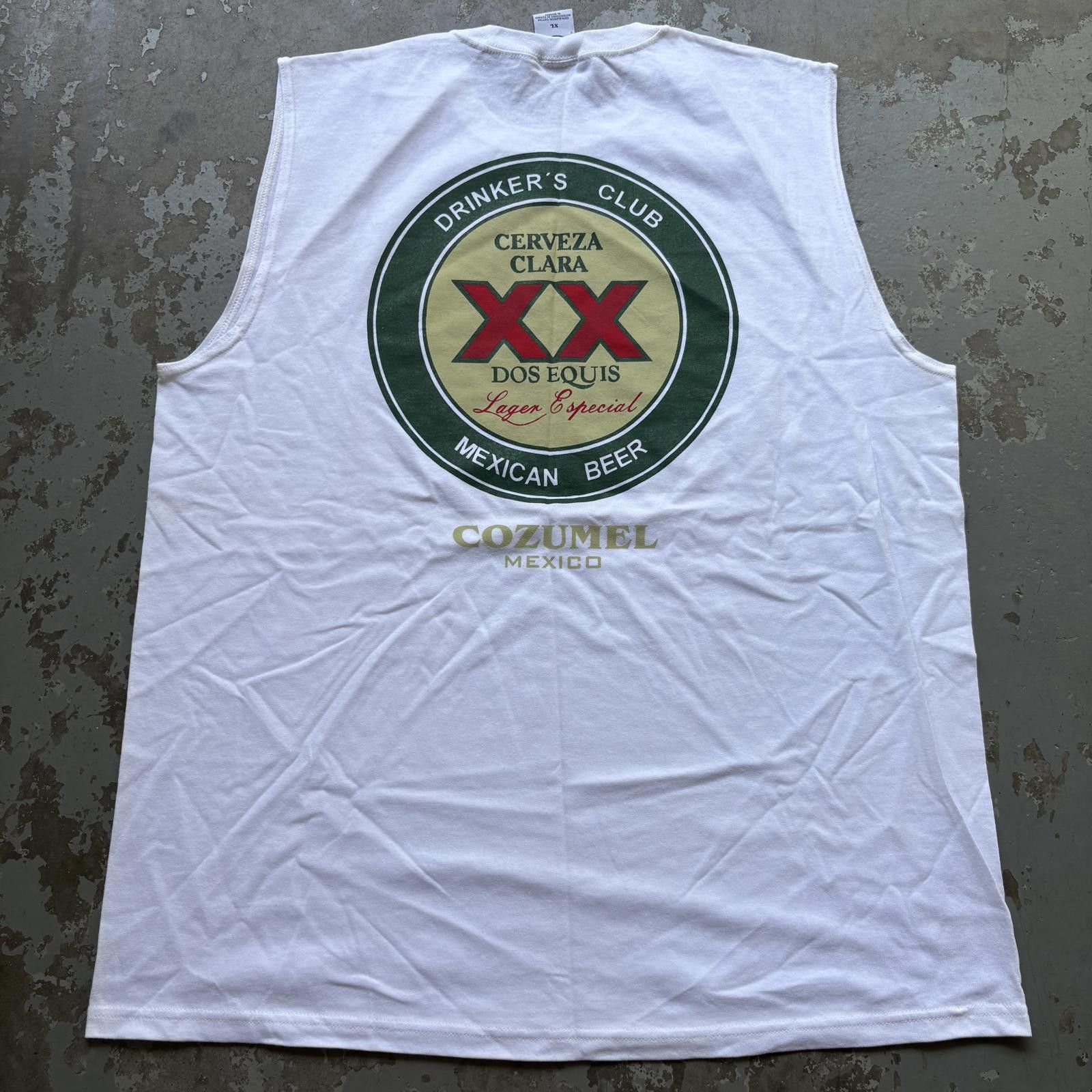 Vintage Vintage 90s Dos Equis Lager Especial Mexican Beer Tank Top Size US XL / EU 56 / 4 - 2 Thumbnail