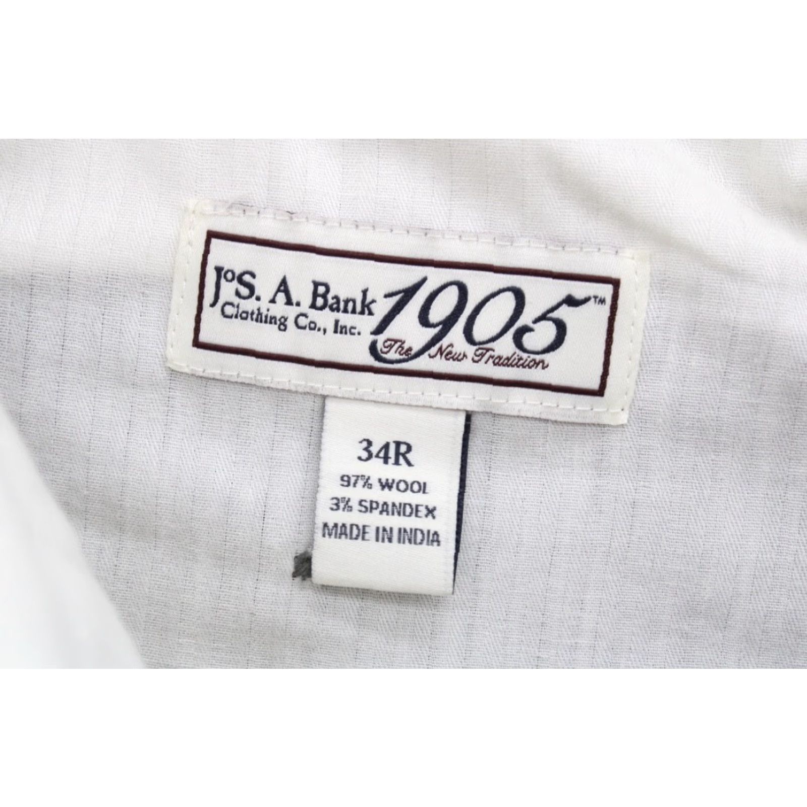 Jos. A. Bank VINTAGE Jos A Bank 1905 Dress Pants Mens 36X29 Gray Wool Blend Flat Front Stylish Preppy Size US 36 / EU 52 - 5 Thumbnail