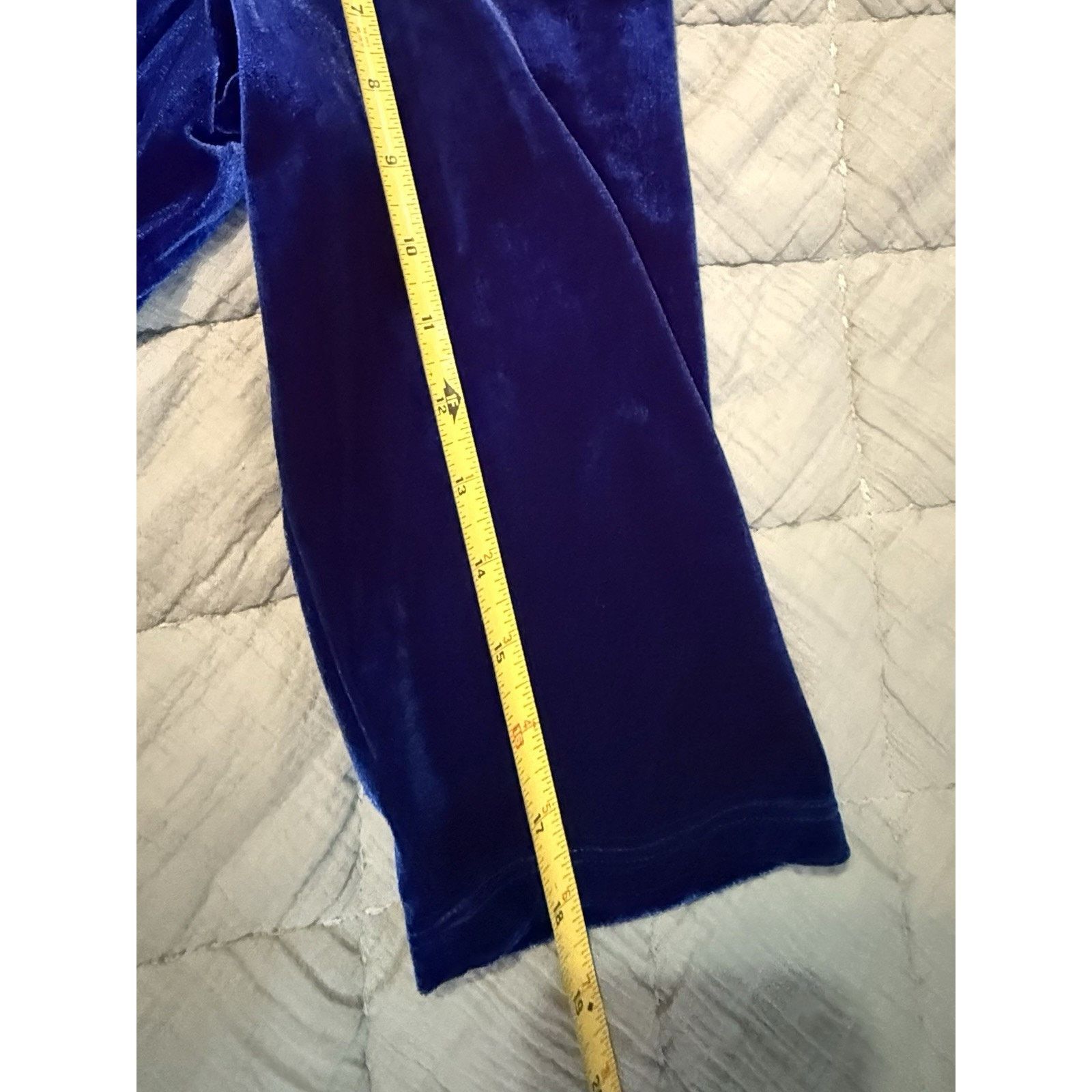 Other Madison Tara Women’s Sz 16 Blue Velvet Y2K Style Dress Size XXL / US 16-18 / IT 52-54 - 7 Thumbnail