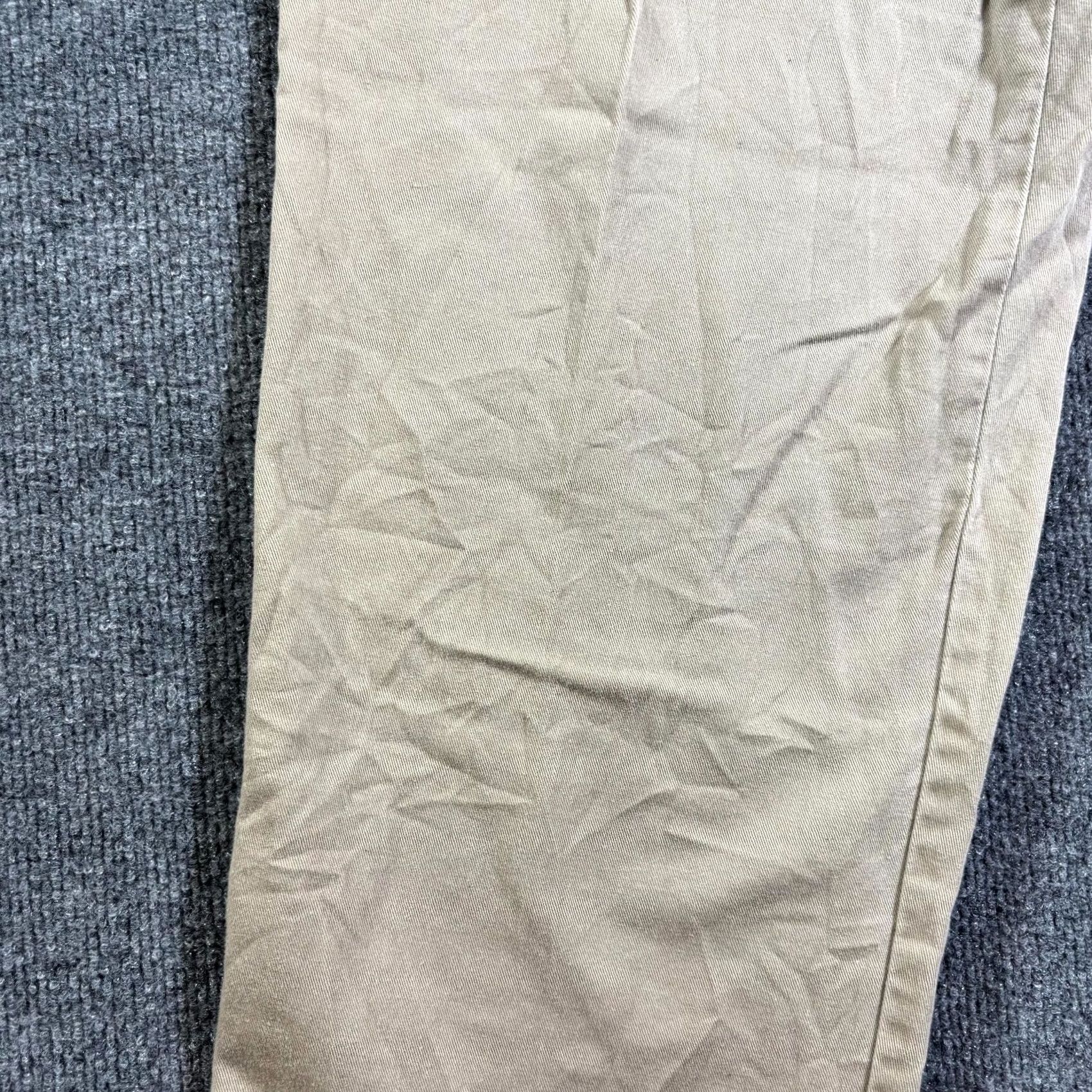 Eddie Bauer Eddie Bauer Chino Pant Men's 35x32 Beige Cotton Academia Preppy Business Career Size US 35 - 6 Thumbnail