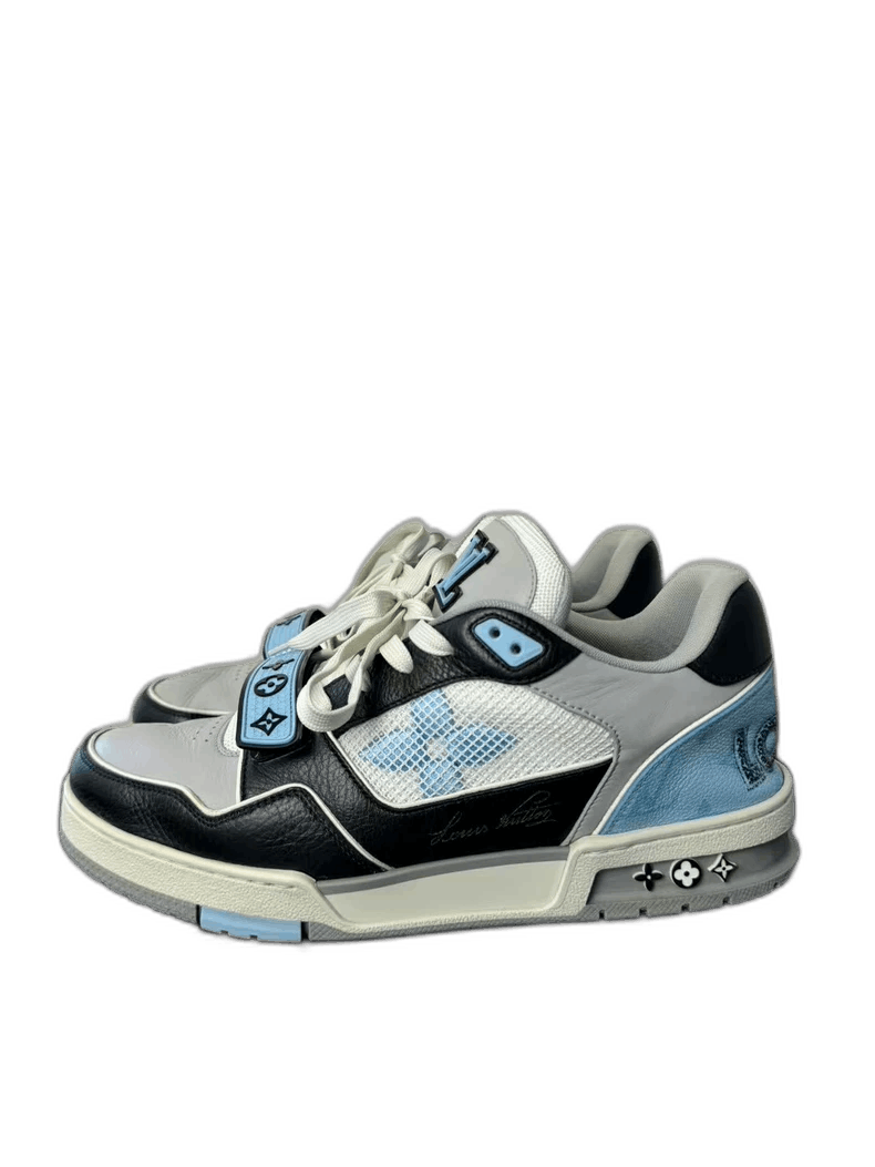 Louis Vuitton Louis Vuitton Blue Velcro Trainer Sneakers-yf Size US 8.5 / EU 41-42 - 1 Thumbnail