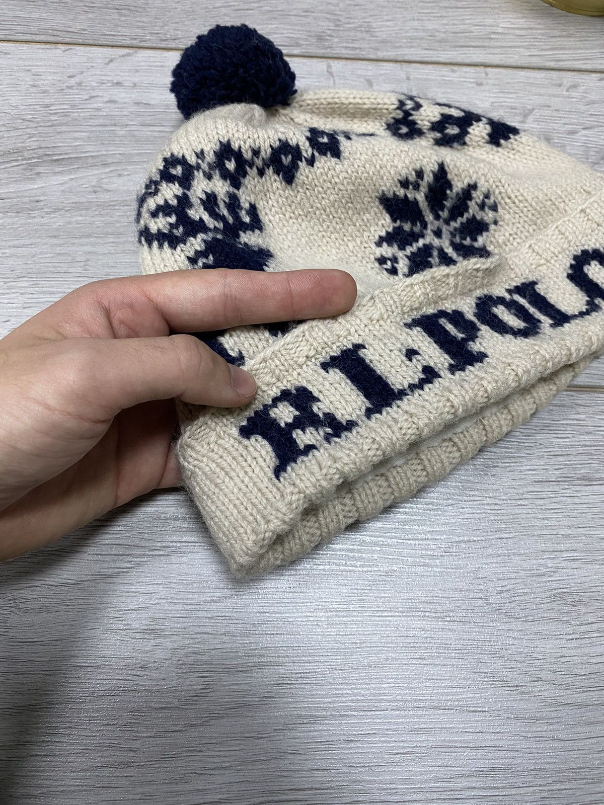 Vintage Polo Ralph Lauren 🦌 deer vintage beanie hat knitted patterns Size ONE SIZE - 6 Thumbnail