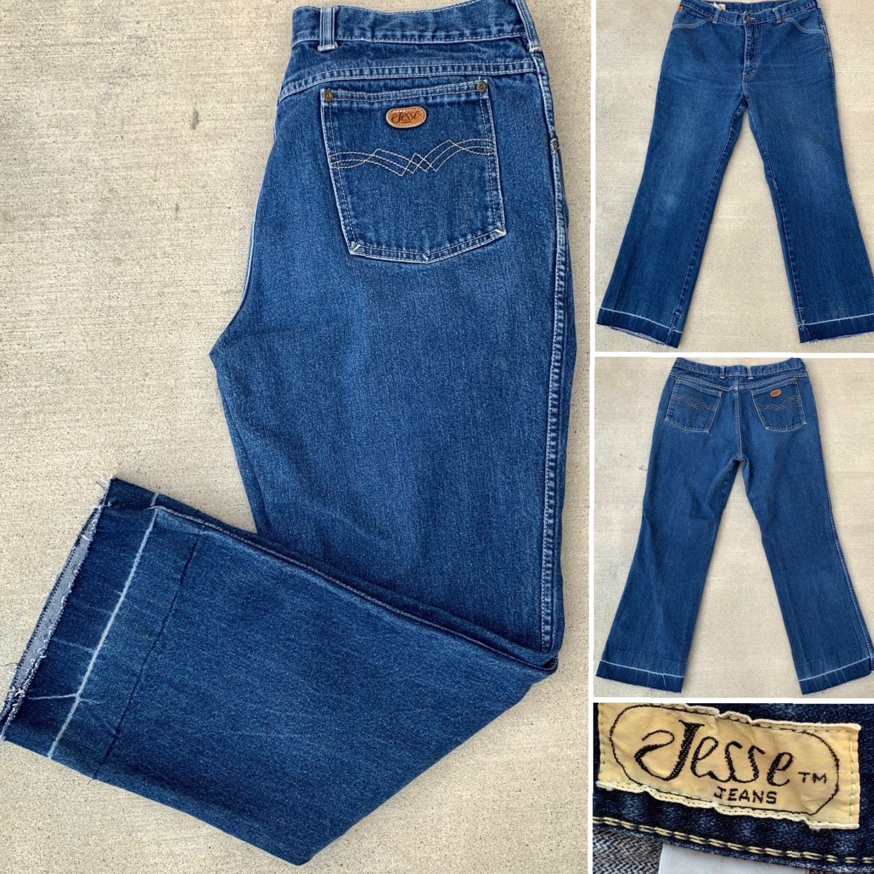 Vintage VINTAGE Jesse Jeans Mens Size 40 Waist 36 in Blue 100% Cotton Jeans with Pockets See Pics Mens Regular 29.5 Inseam Size US 40 / EU 56 - 2 Thumbnail