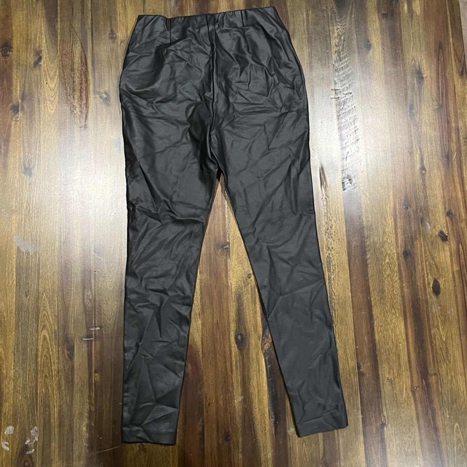 Vintage J. Jill Smoothing Ponte Leggings Faux Leather Size Small Size 26" / US 2 / IT 38 - 9 Thumbnail