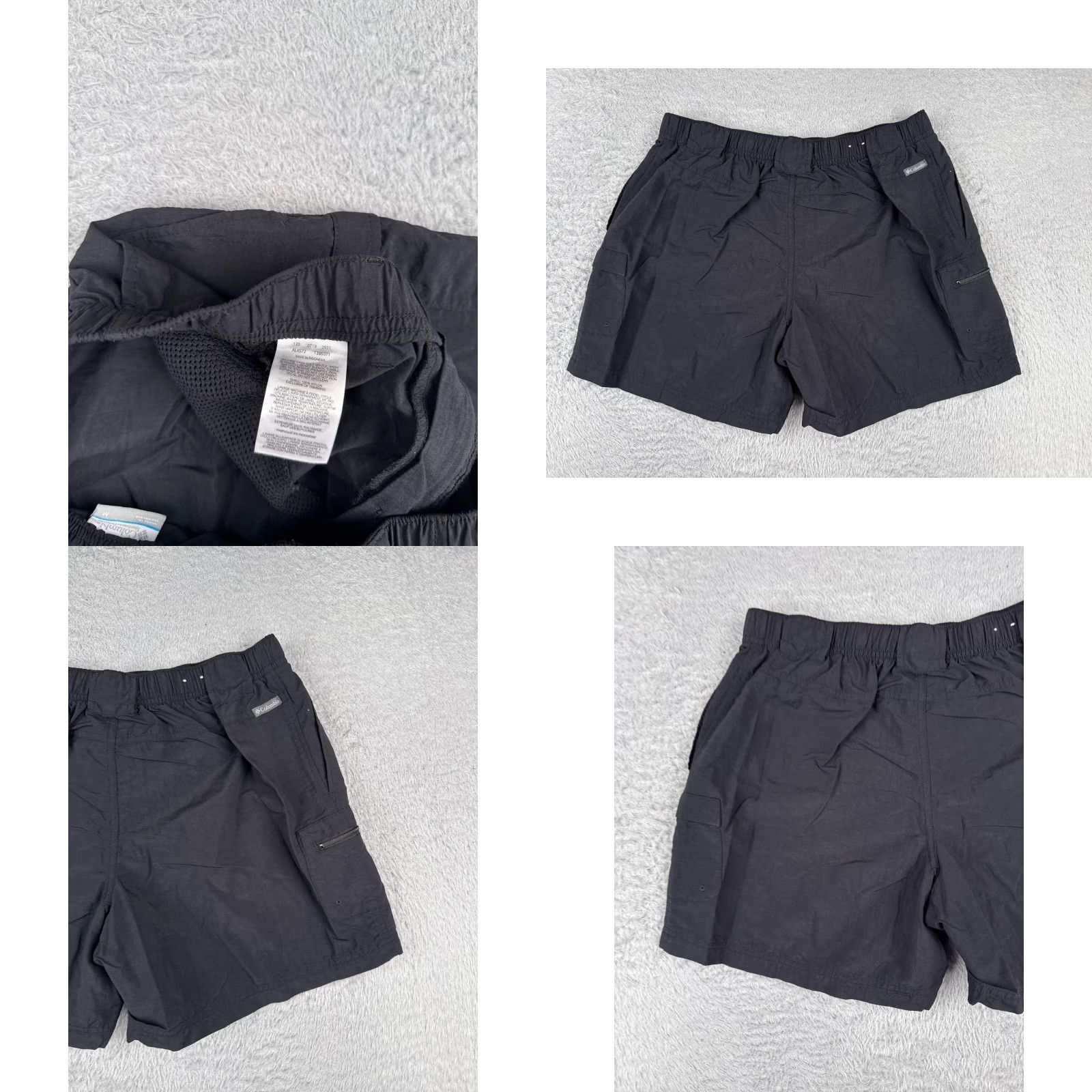 Vintage Columbia Women's Cargo Shorts Medium Black Nylon Casual Travel Activewear 34x5 Size 32" / US 10 / IT 46 - 8 Thumbnail