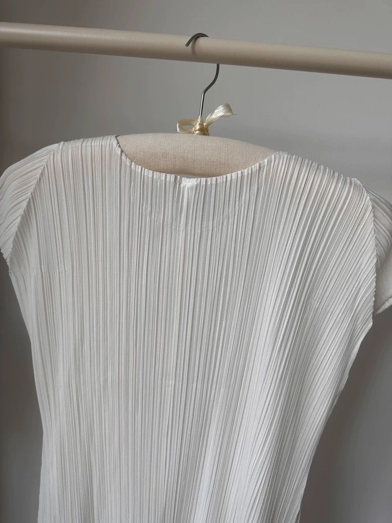 Issey Miyake Issey Miyake size:2 White pleated dress Size XS / US 0-2 / IT 36-38 - 5 Thumbnail