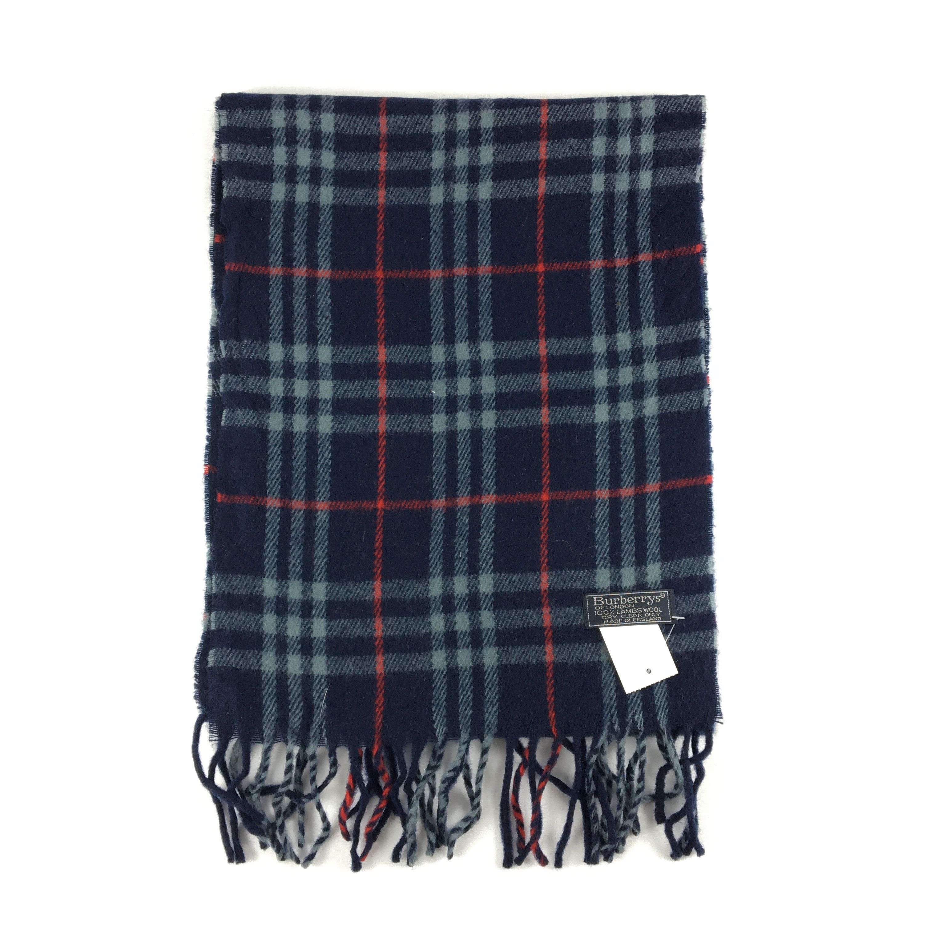 Burberry Vintage Burberry Scarf Muffler Wool Cashmere Scarves Size ONE SIZE - 2 Thumbnail