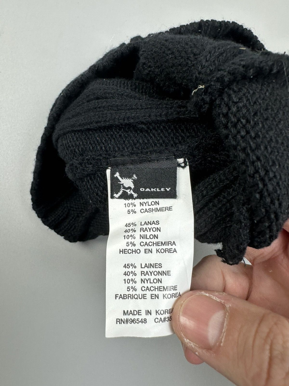 Oakley Oakley Black Knit Hat Size ONE SIZE - 3 Thumbnail