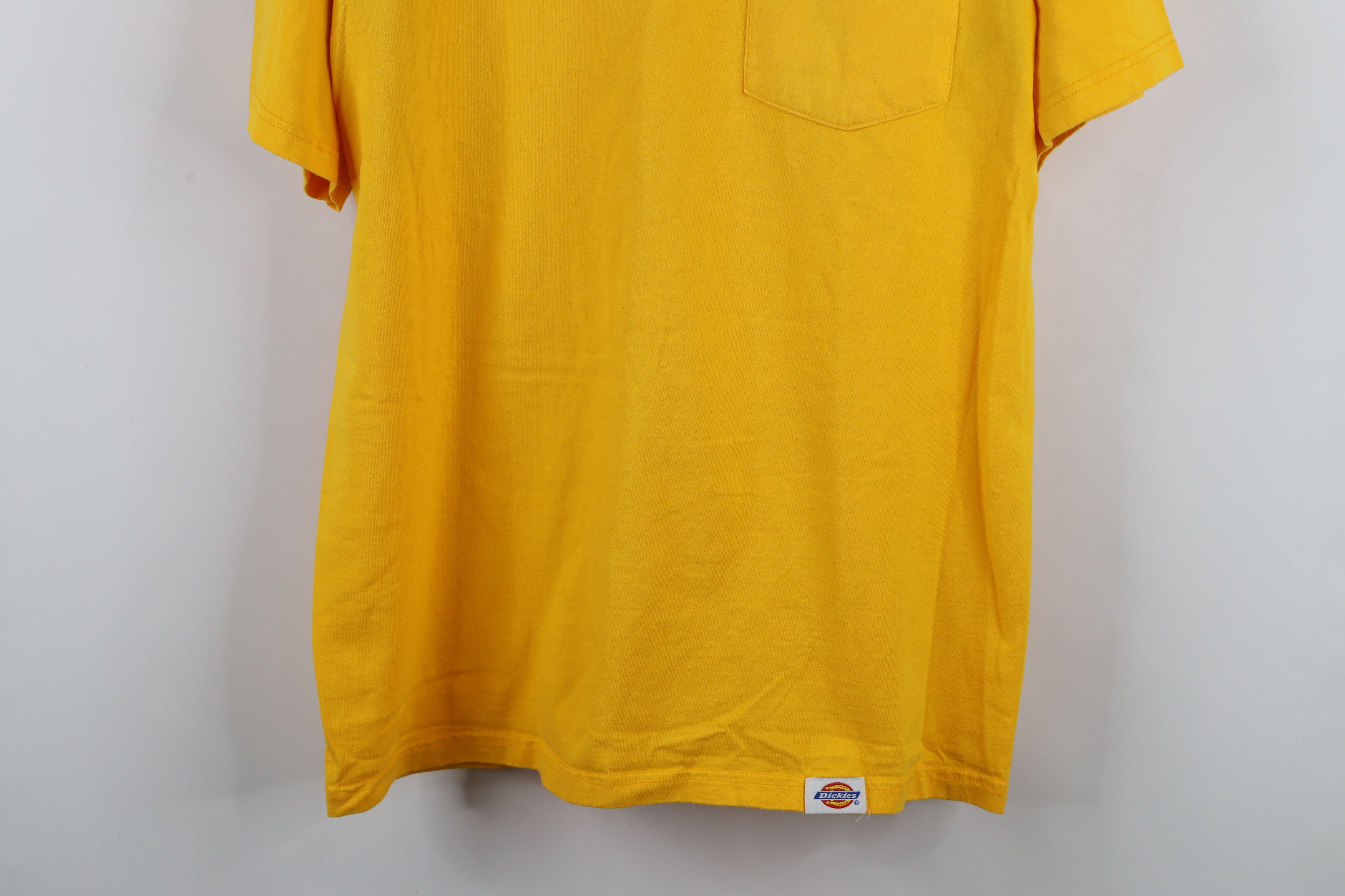 Dickies × Vintage Vintage 90s Dickies Spell Short Sleeve Pocket T-Shirt Yellow Size US L / EU 52-54 / 3 - 3 Thumbnail