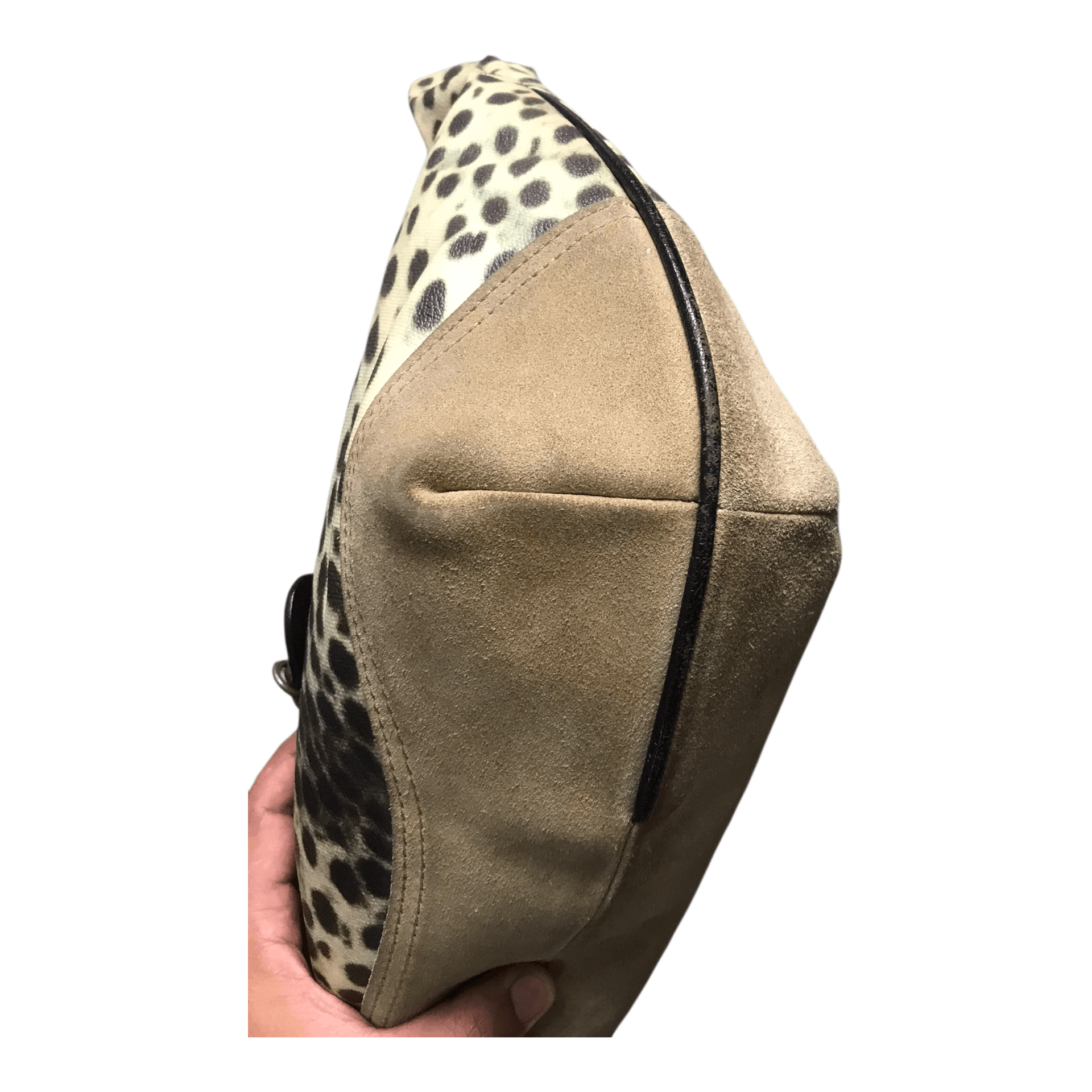 Japanese Brand Leopard Style Banana Half Leather Sling Bag Size ONE SIZE - 7 Thumbnail