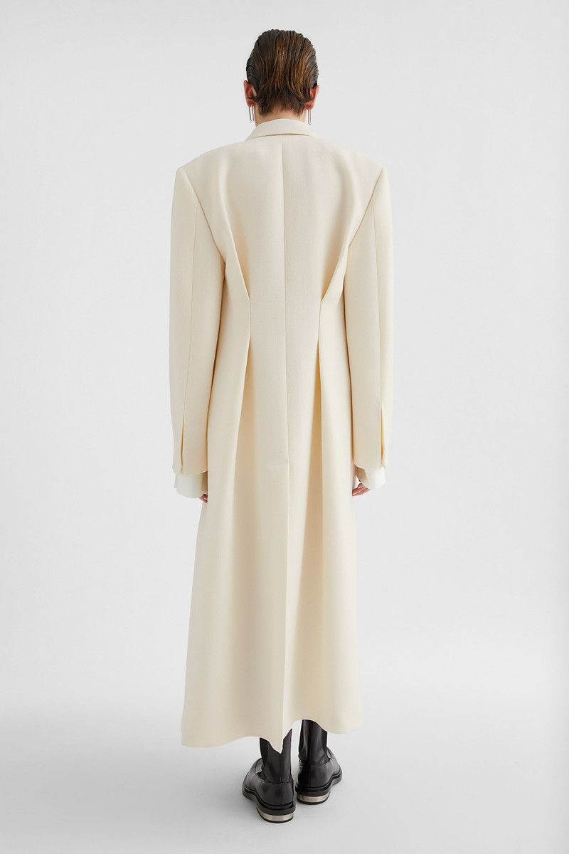 Jil Sander o1loc1c0426 Tailored Coat in White Size S / US 4 / IT 40 - 4 Thumbnail