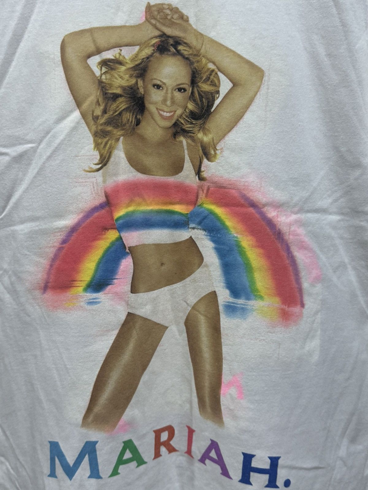 Band Tees MARIAH CAREY - 00’s rainbow world tour tee Size US M / EU 48-50 / 2 - 2 Thumbnail